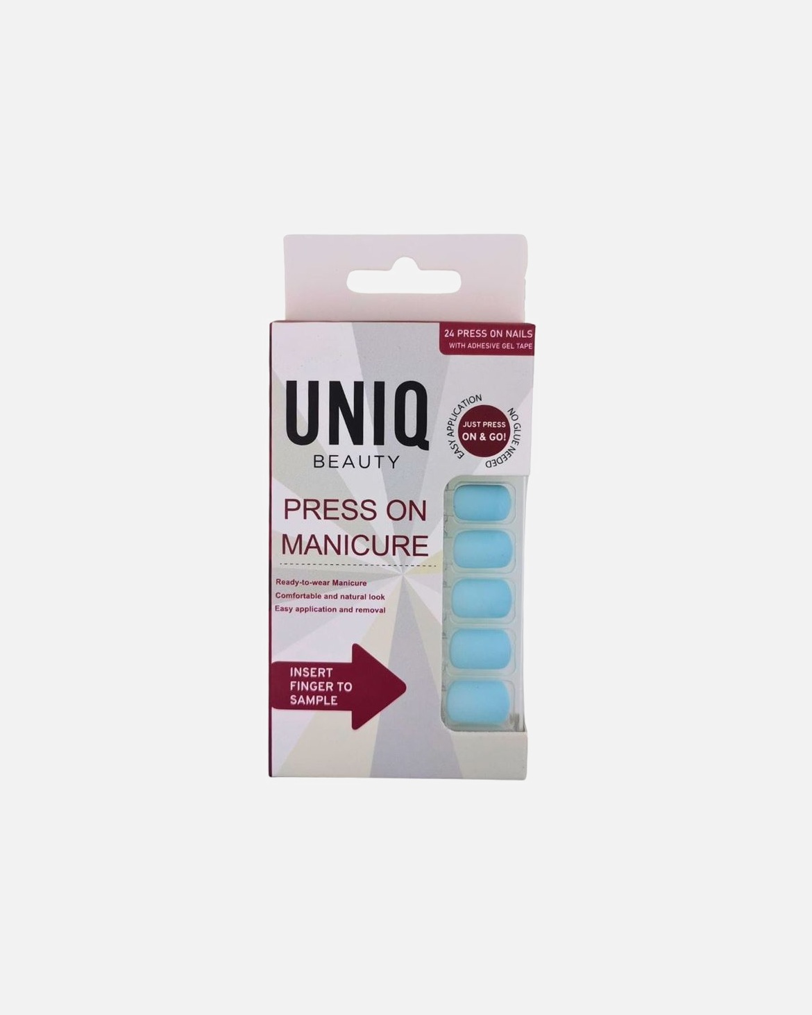 Kunstnagels voor UnisexUNIQDefault Brand LineKlik Op / Druk Op Manicure NagelsBabyblauw