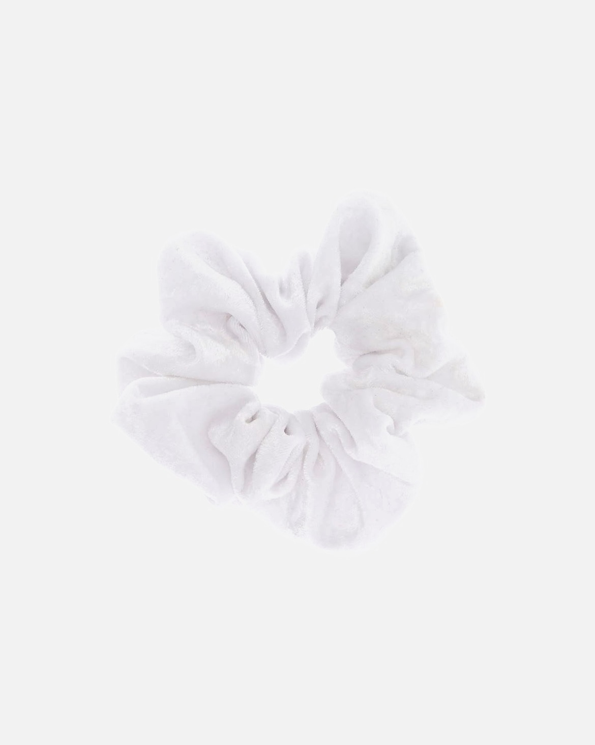 Haarelastiekje voor UnisexSOHODefault Brand LineVelours haarbandSOHO Scrunchie Haarelastiek van Wit Fluweel