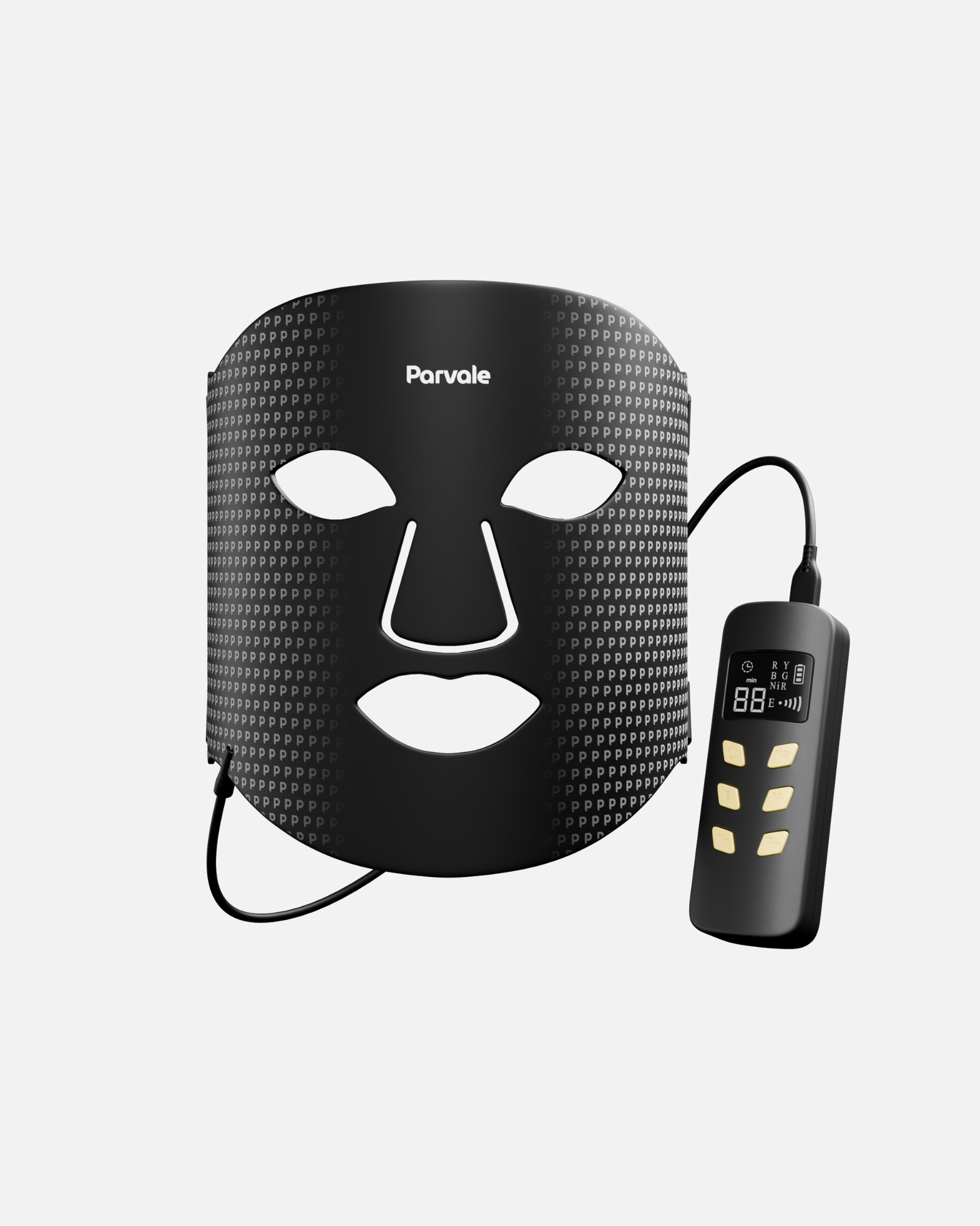 Appareil électrique de massage du visage pour UnisexeParvaleDefault Brand LineMasque LED Facial B-240Noir