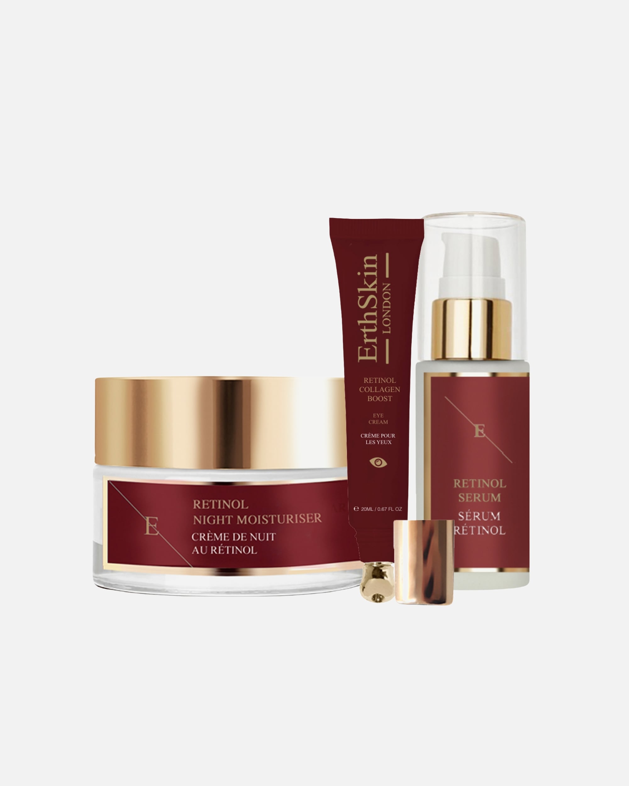 Coffret soin visage pour FemmeErthSkin LondonCoffret complet pour les yeux Pro Retinol1 pièce