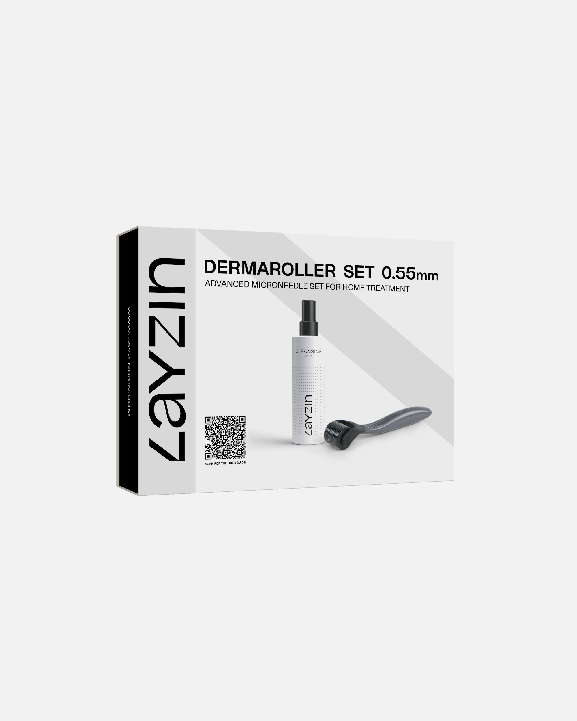 Micro needle roller voor UnisexLAYZINDefault Brand LineDermaroller Set 0,55 mm inclusief Cleansing SprayDermaroller Set 0,55 mm inclusief Cleansing Spray