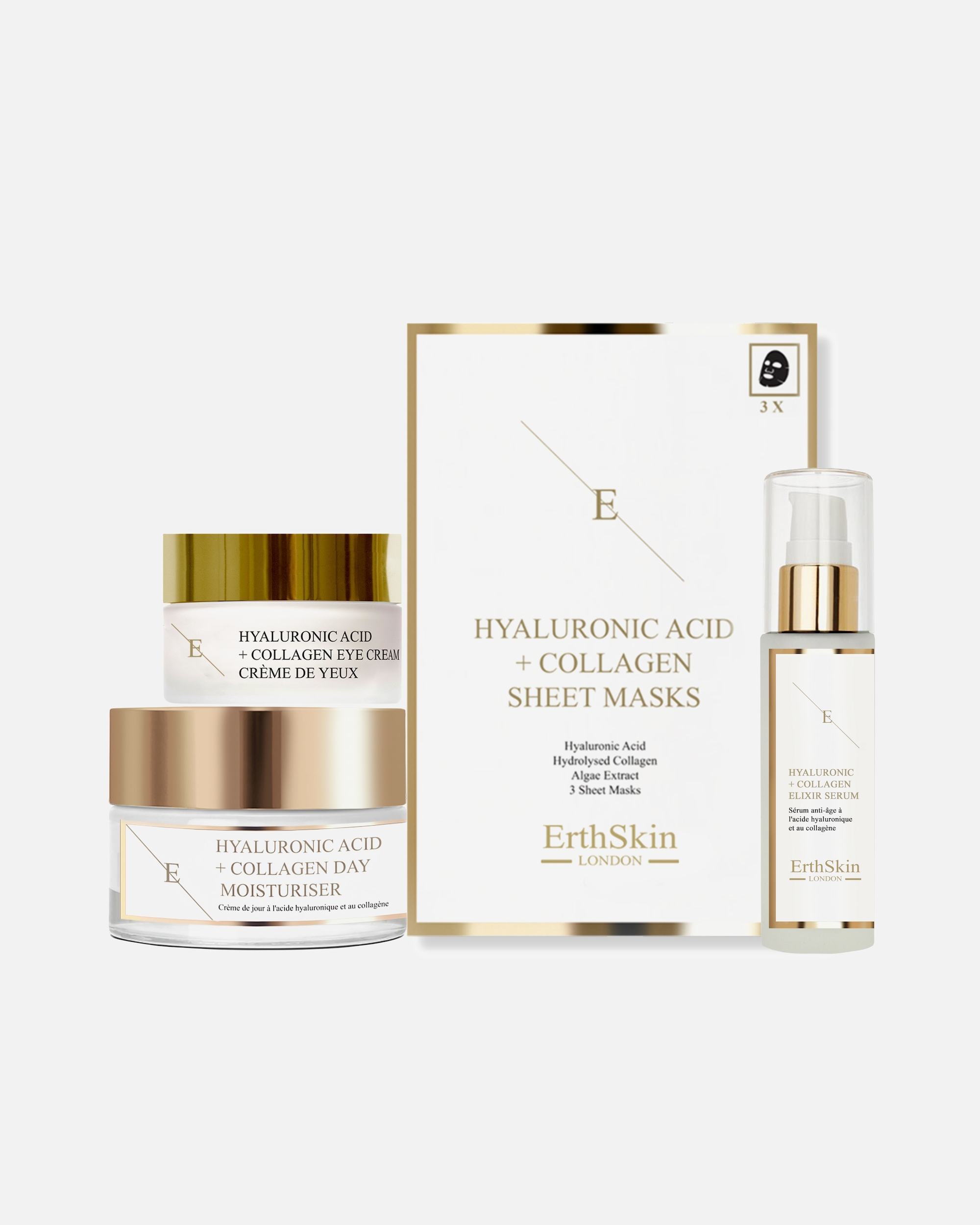 Coffret soin visage pour FemmeErthSkin LondonCoffret de soins pour les yeux Hydra Pro Age1 pièce