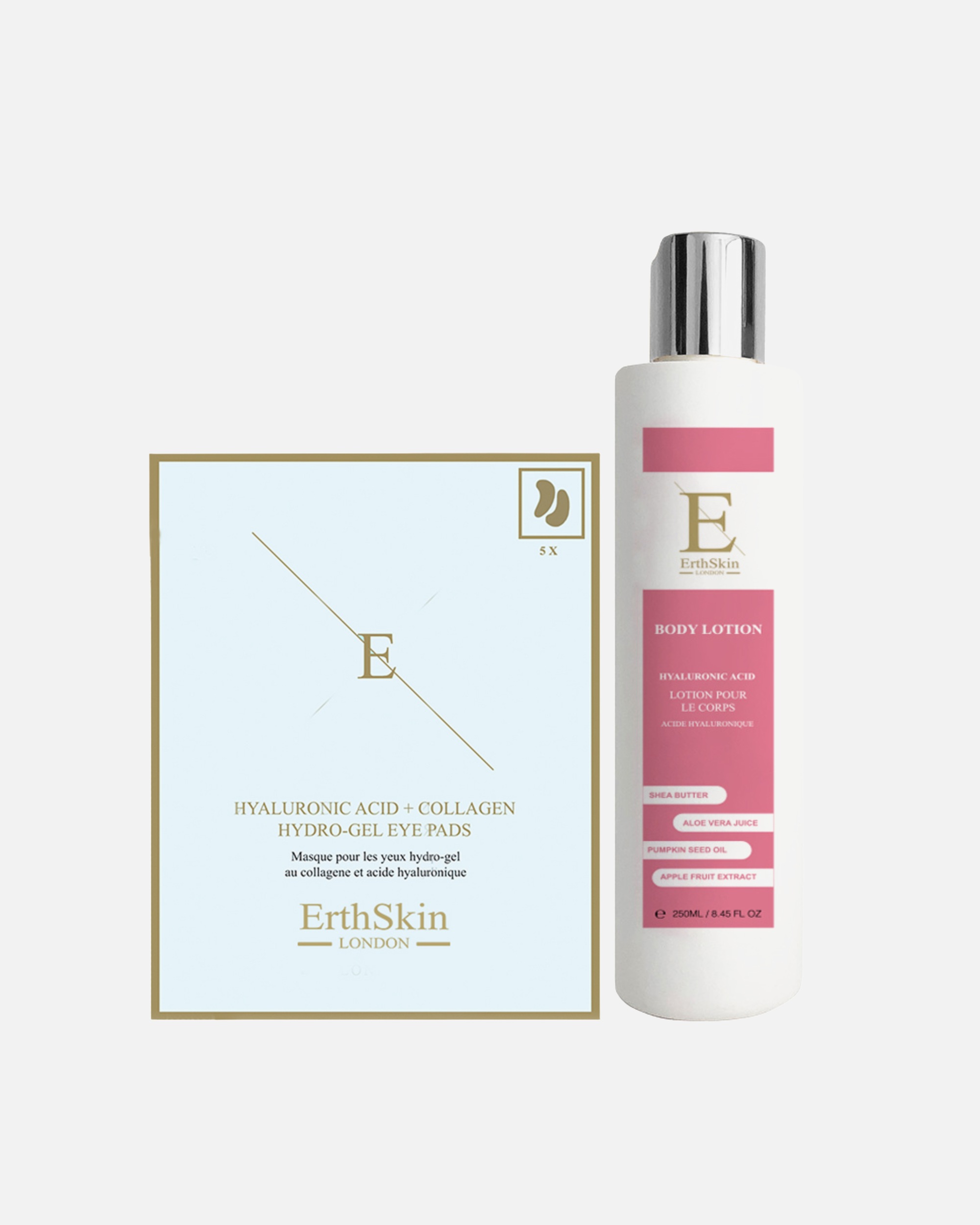 Lichaamsverzorgingsset voor ErthSkin LondonHydra Body & Eye Glow Duo1 stuk