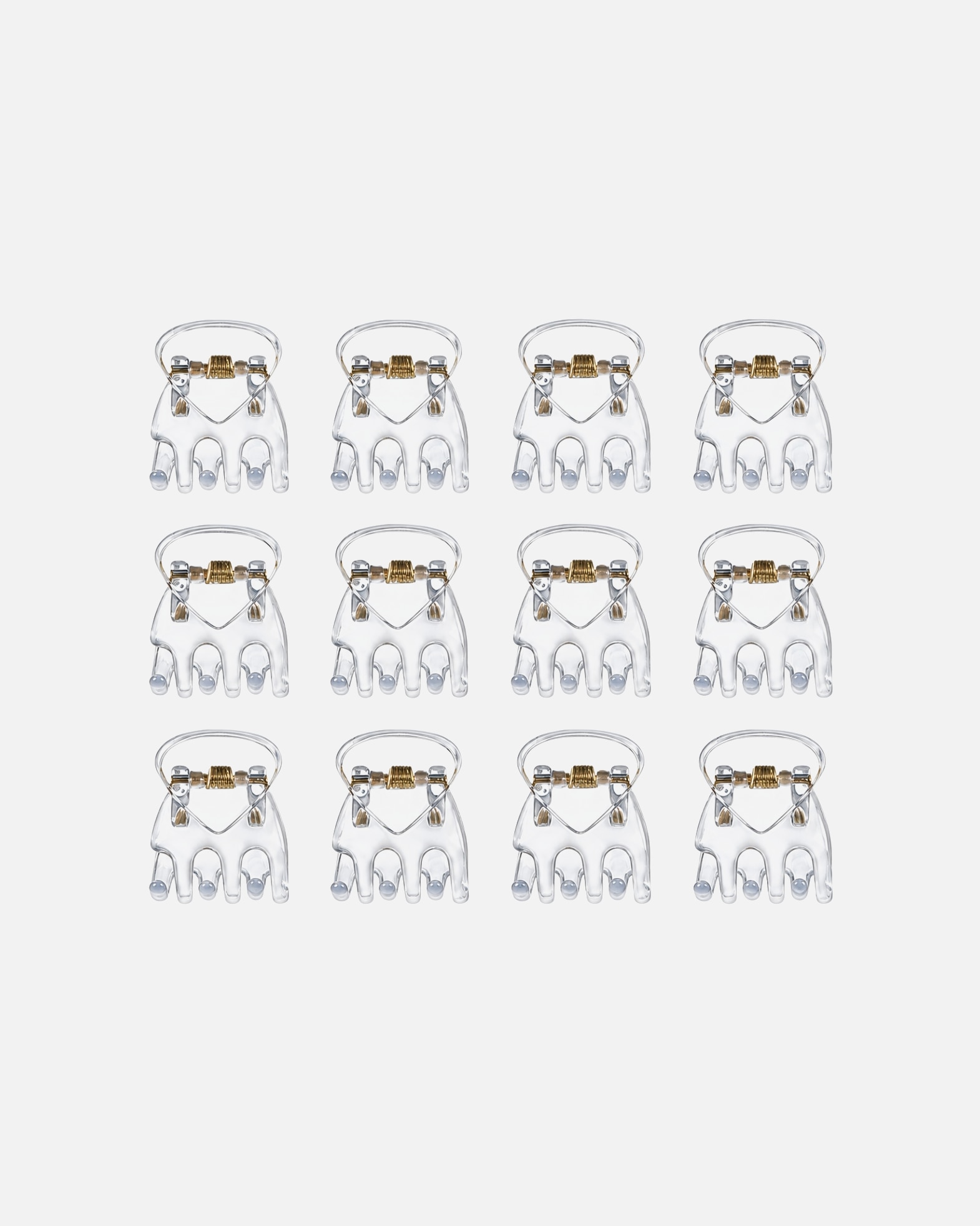 Pince à cheveux pour UnisexeSOHODefault Brand LineSOHO Lucca Mini Pinces à Cheveux Transparentes (Lot de 12)SOHO Lucca Mini Pinces à Cheveux Transparentes (Lot de 12)