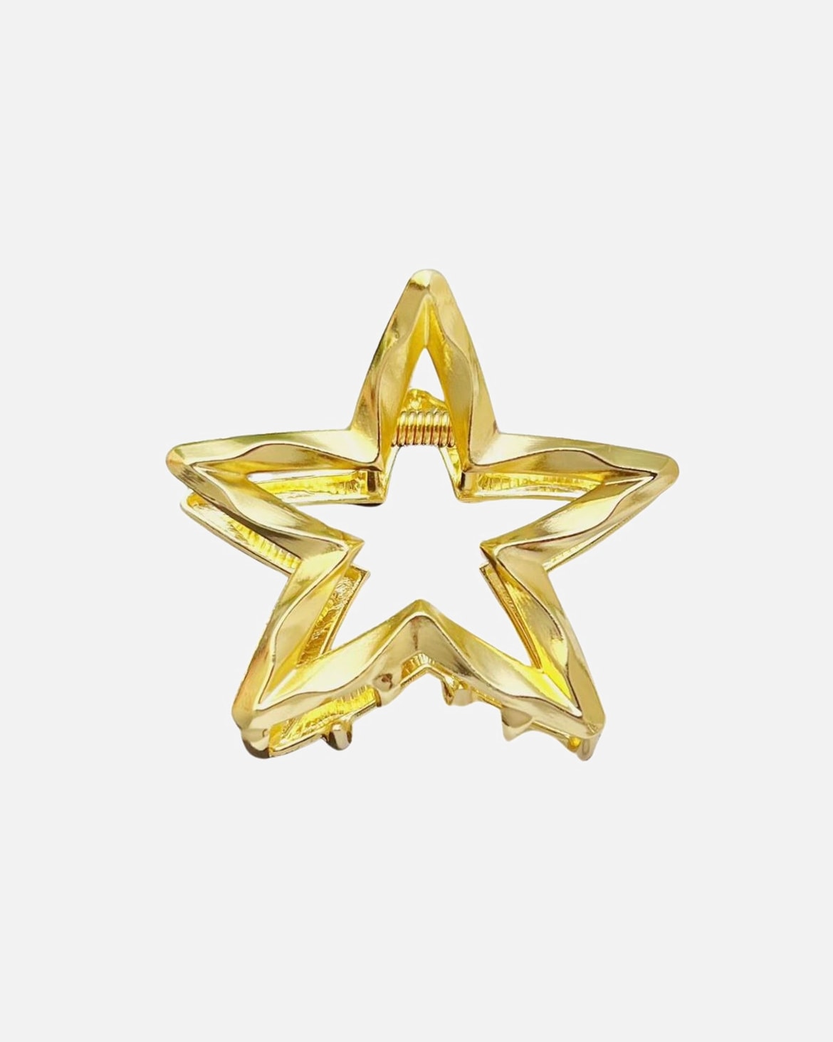 Haarclip voor UnisexSOHODefault Brand LineSter Metalen HaarclipGoud