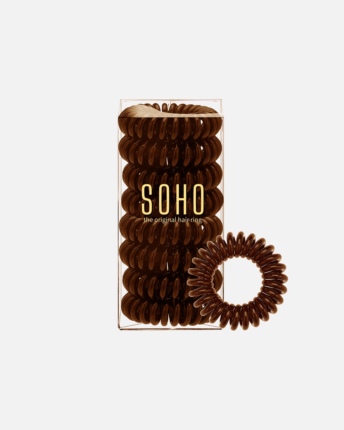 élastique pour UnisexeSOHODefault Brand LineÉlastiques à cheveux en spiraleJackie Marron