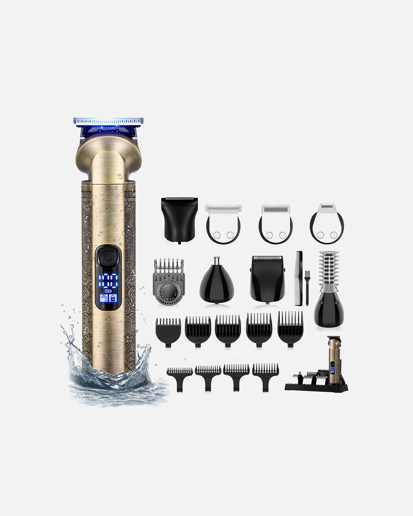 Tondeuse pour UnisexeSansbeauteDefault Brand LineTondeuse à barbe et corps 8 en 11 Piece