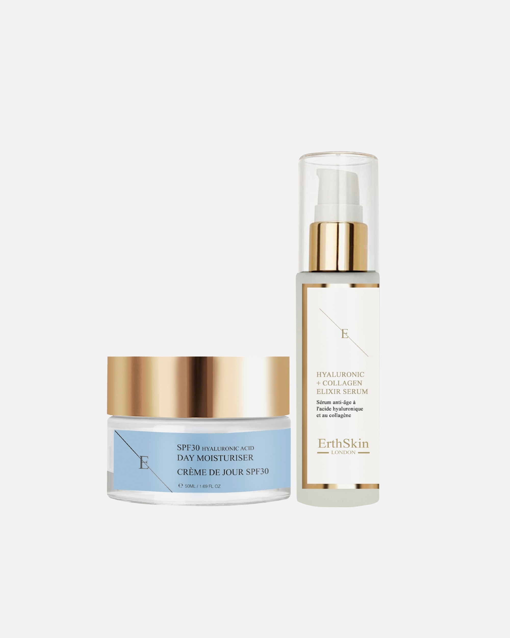 Coffret soin visage pour FemmeErthSkin LondonDuo Hydra Glow SPF301 pièce