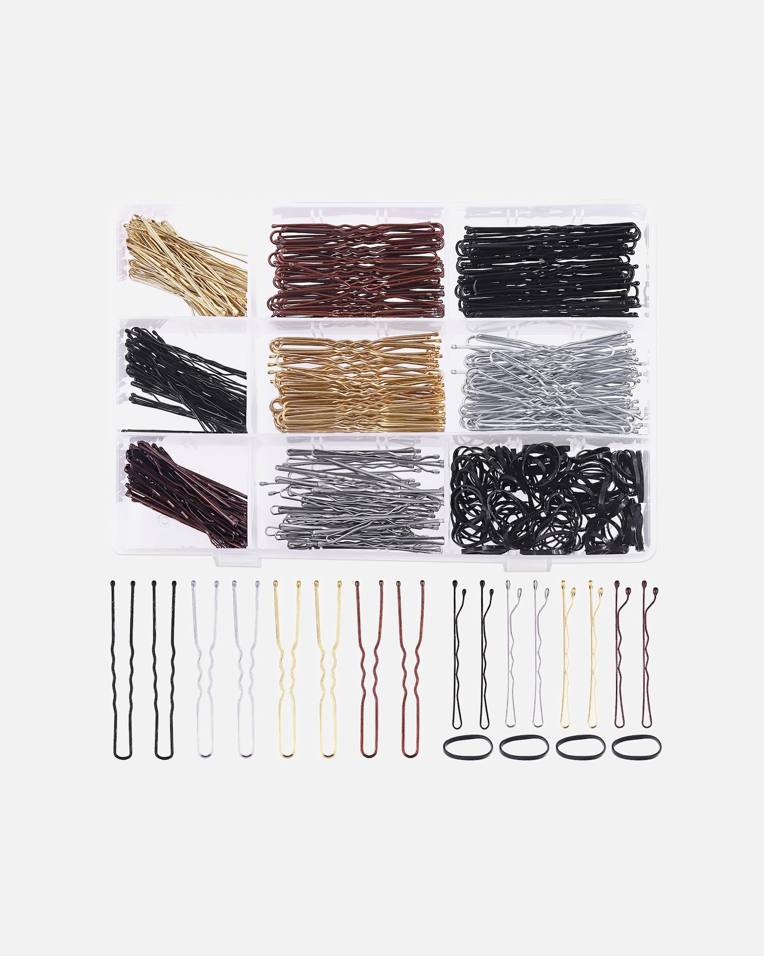 Haarclip voor UnisexSOHODefault Brand LineSOHO Haarnadels Mega PackGoud / zwart