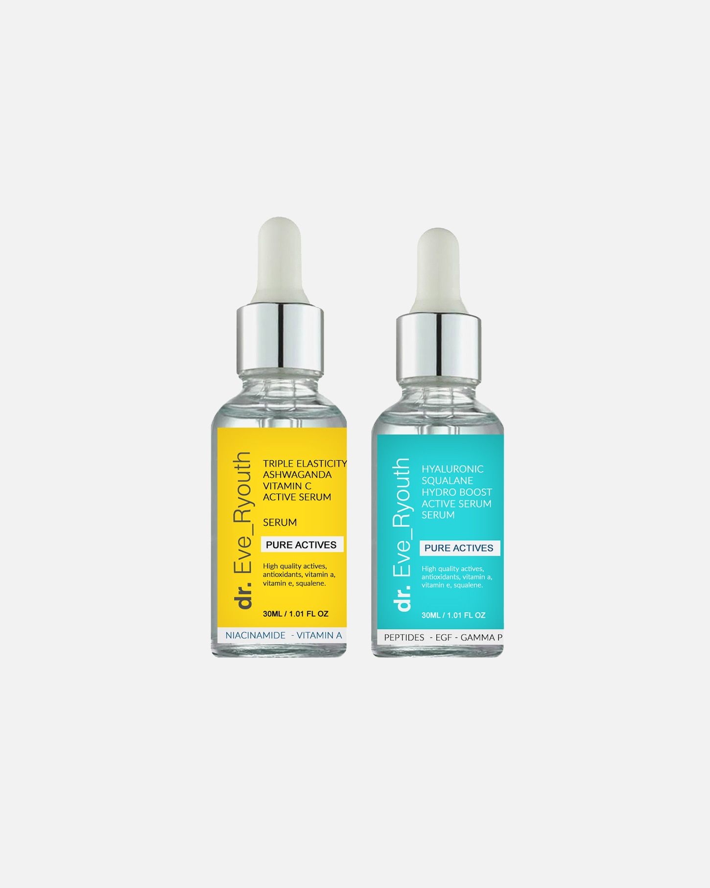 Gezichtsverzorgingsset voor Dr. Eve_RyouthAshwaganda Actief Duo1 stuk