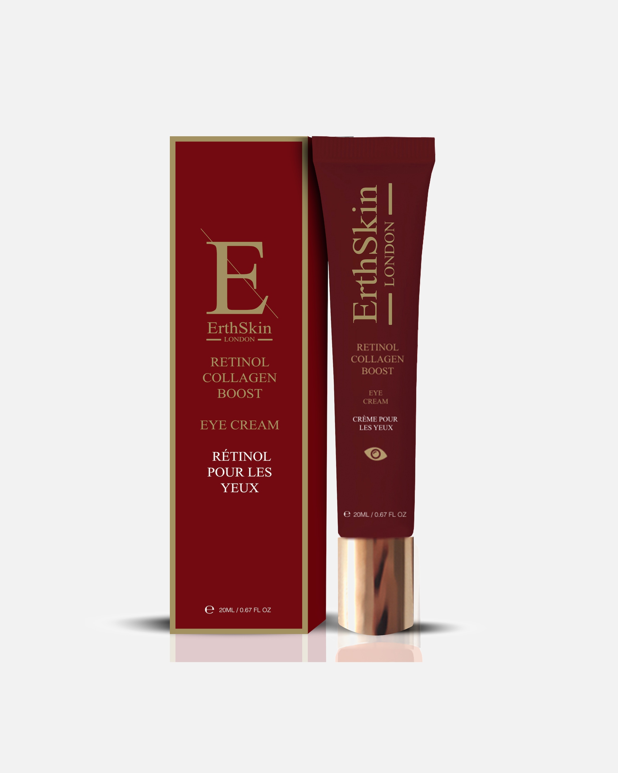 Crème contour des yeux pour FemmeErthSkin LondonCrème contour des yeux rétinol + collagène boost20 ml