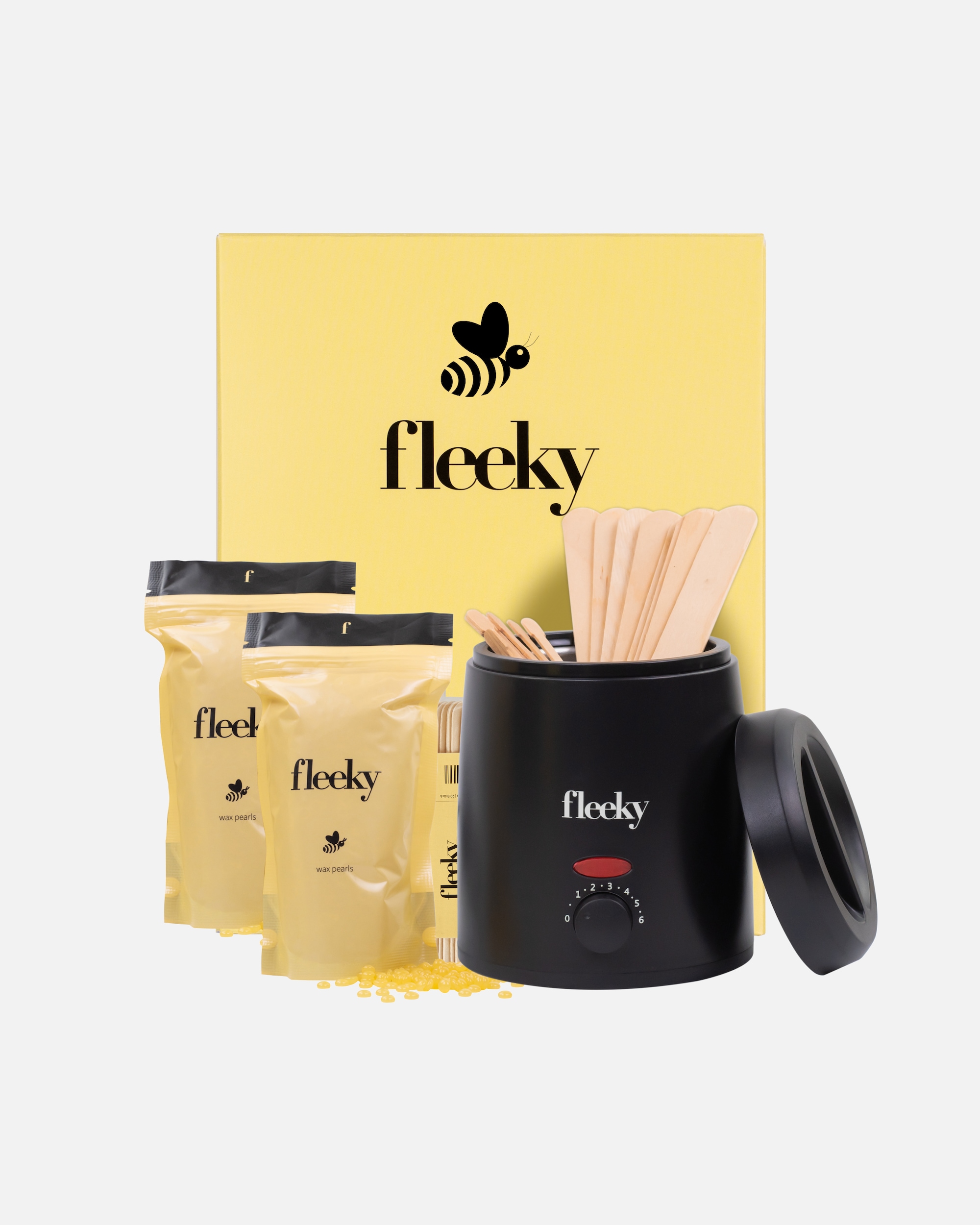 Outils dépilatoires pour UnisexeFleekyDefault Brand LineKit d'Épilation Complet - Chauffe-Cire avec Perles1 piéce