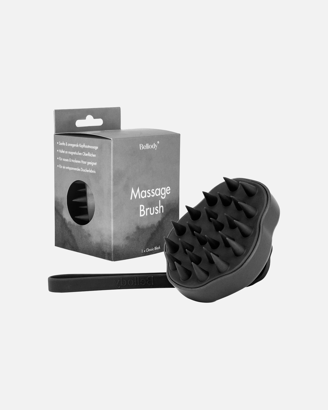 Platte en paddle borstels voor UnisexHoofdhuid MassageborstelClassic Black