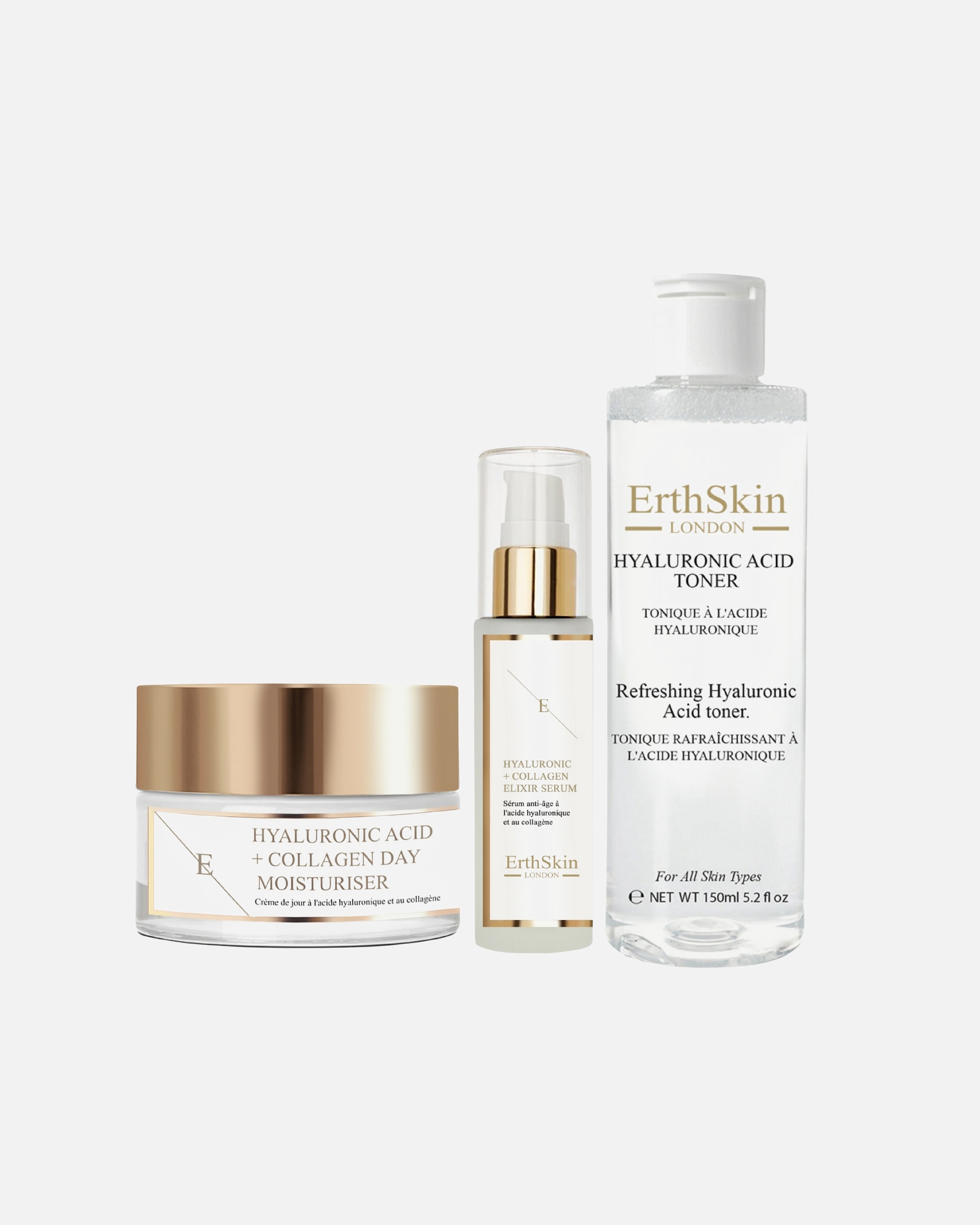 Gezichtsverzorgingsset voor ErthSkin LondonHydra Glow Huidverzorging Trio1 stuk