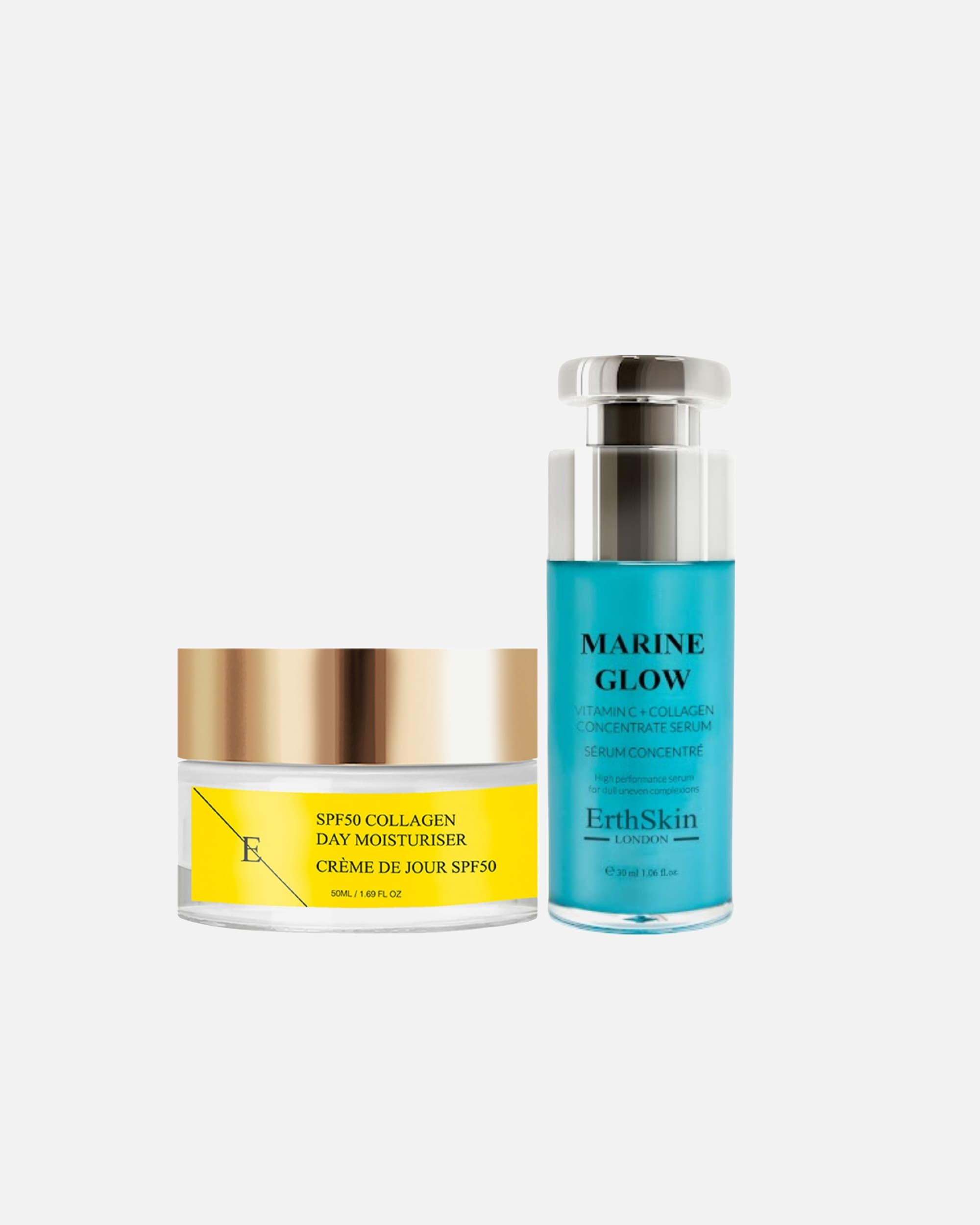 Gezichtsverzorgingsset voor ErthSkin LondonVitamine C & Collageen Dagelijks Duo1 stuk