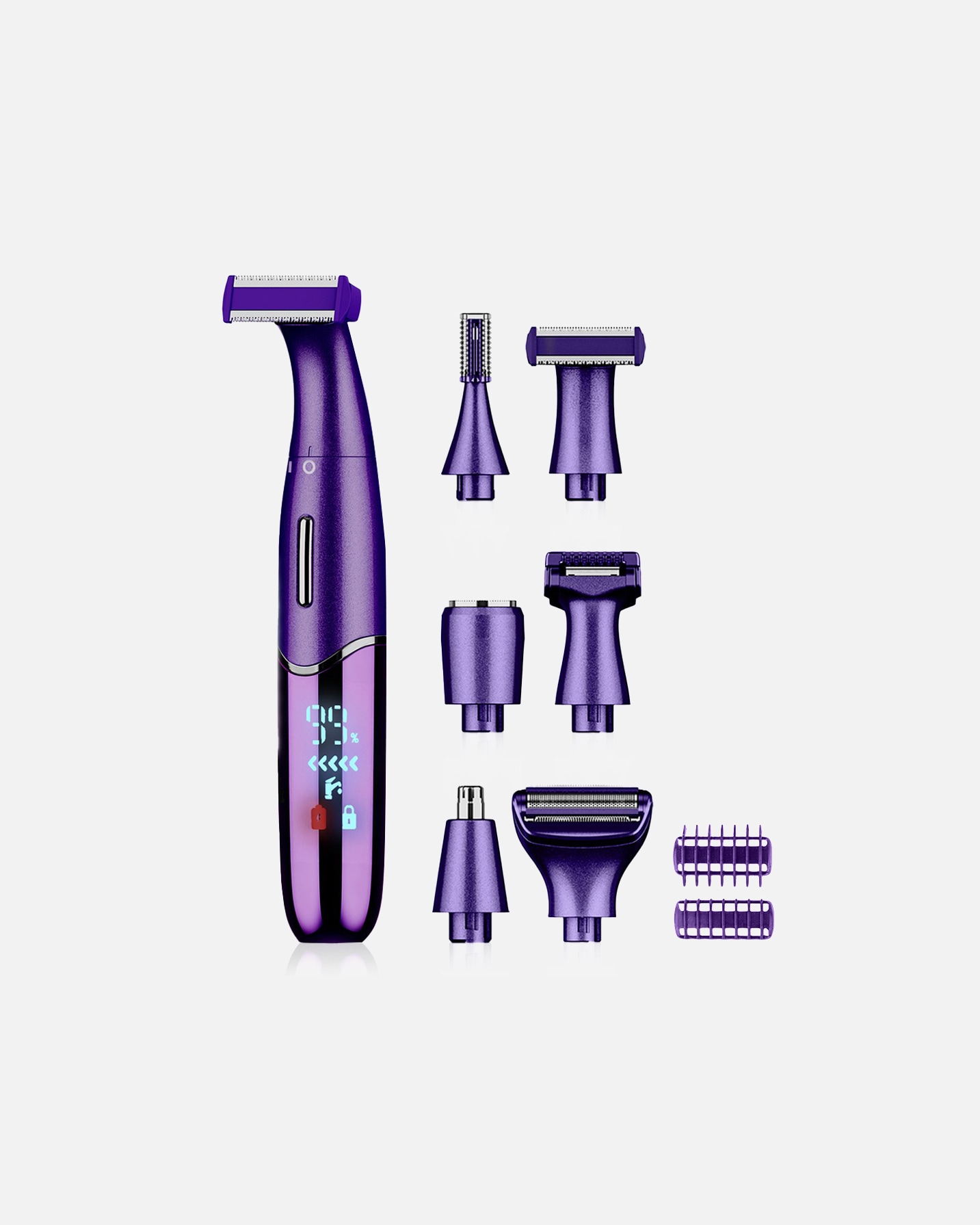Tondeuse pour UnisexeSansbeauteDefault Brand Line6-in-1 Bikinitrimmer - Rasoirs pour bikini - Appareil d'épilation électriqueViolet Classic