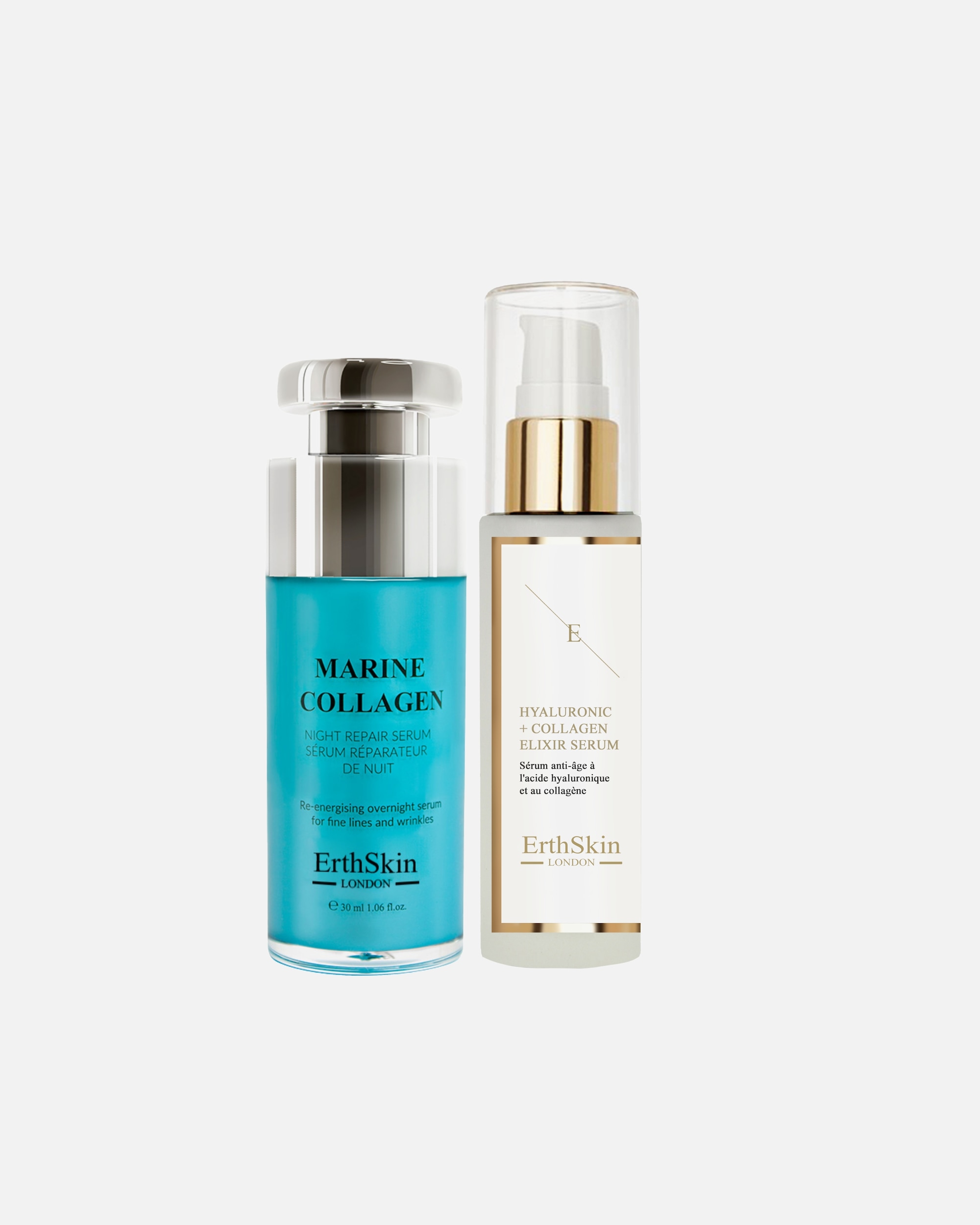 Gezichtsverzorgingsset voor ErthSkin LondonHydra + Marine Repair Duo1 stuk