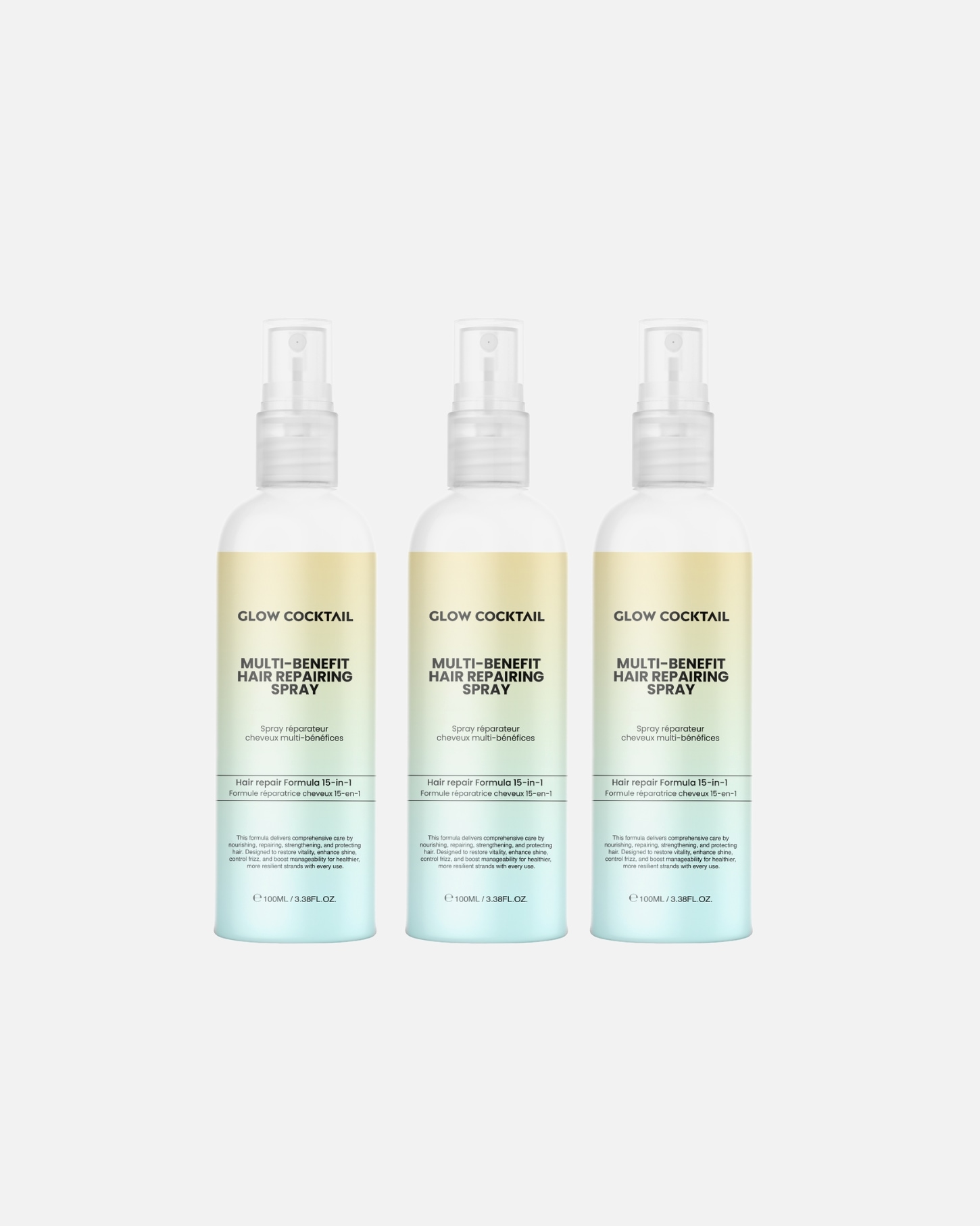 Leave-In-Conditioner voor Glow CocktailHaarherstellende Spray Trio1 stuk