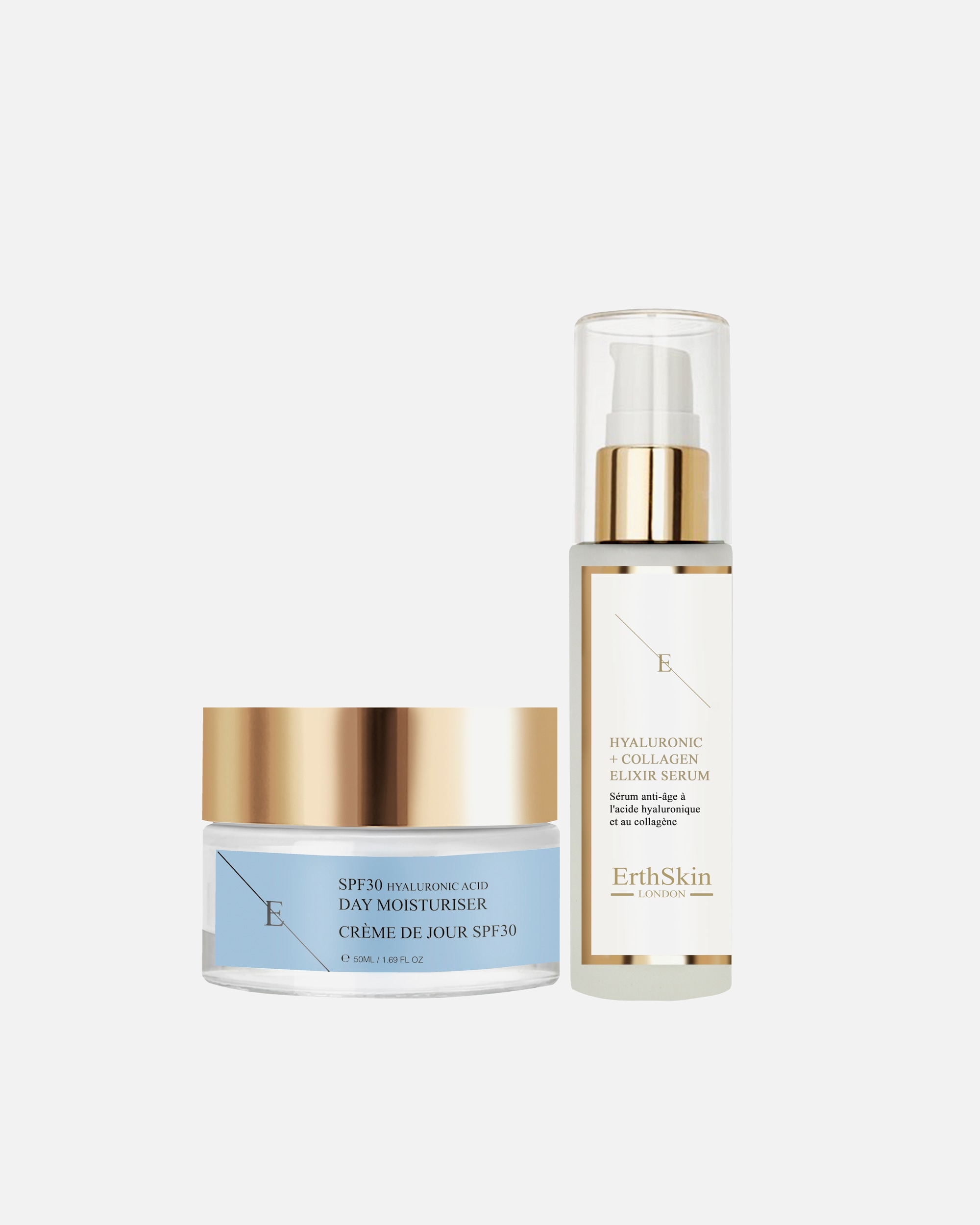 Coffret soin visage pour FemmeErthSkin LondonDuo Hydra Glow SPF301 pièce