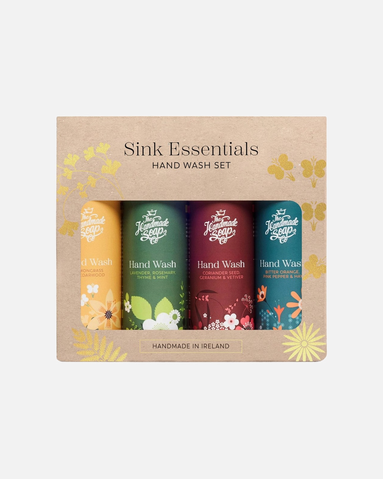 Nagelverzorgingsset voor UnisexThe Handmade SoapDefault Brand LineHandwas-cadeausetHandzeep Citroengras 100ml + Handzeep Bittere Sinaasappel 100ml + Handzeep Lavendel 100ml + Handzeep Korianderzaad 100ml