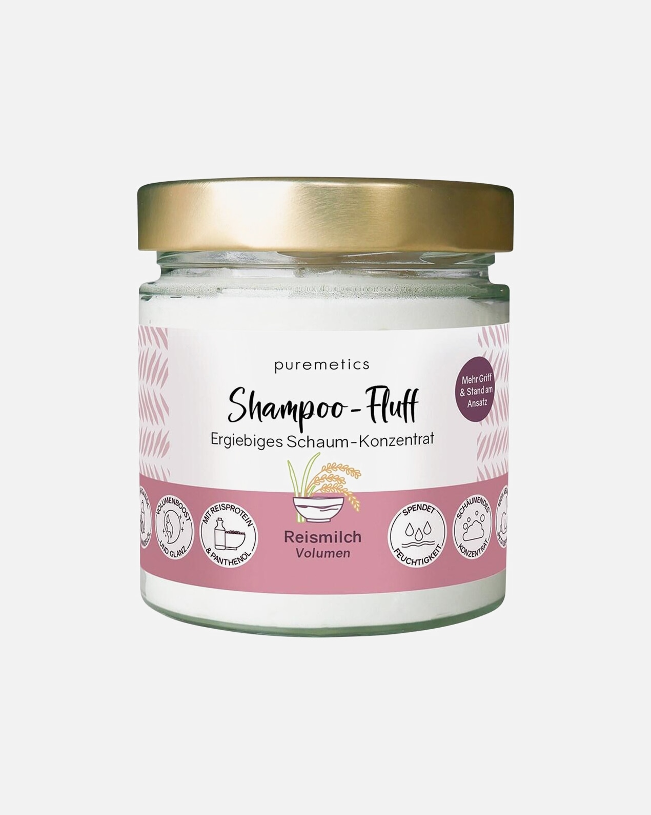 Shampooing pour UnisexepuremeticsShampooing-flouteur de volume 'Lait de riz150 g