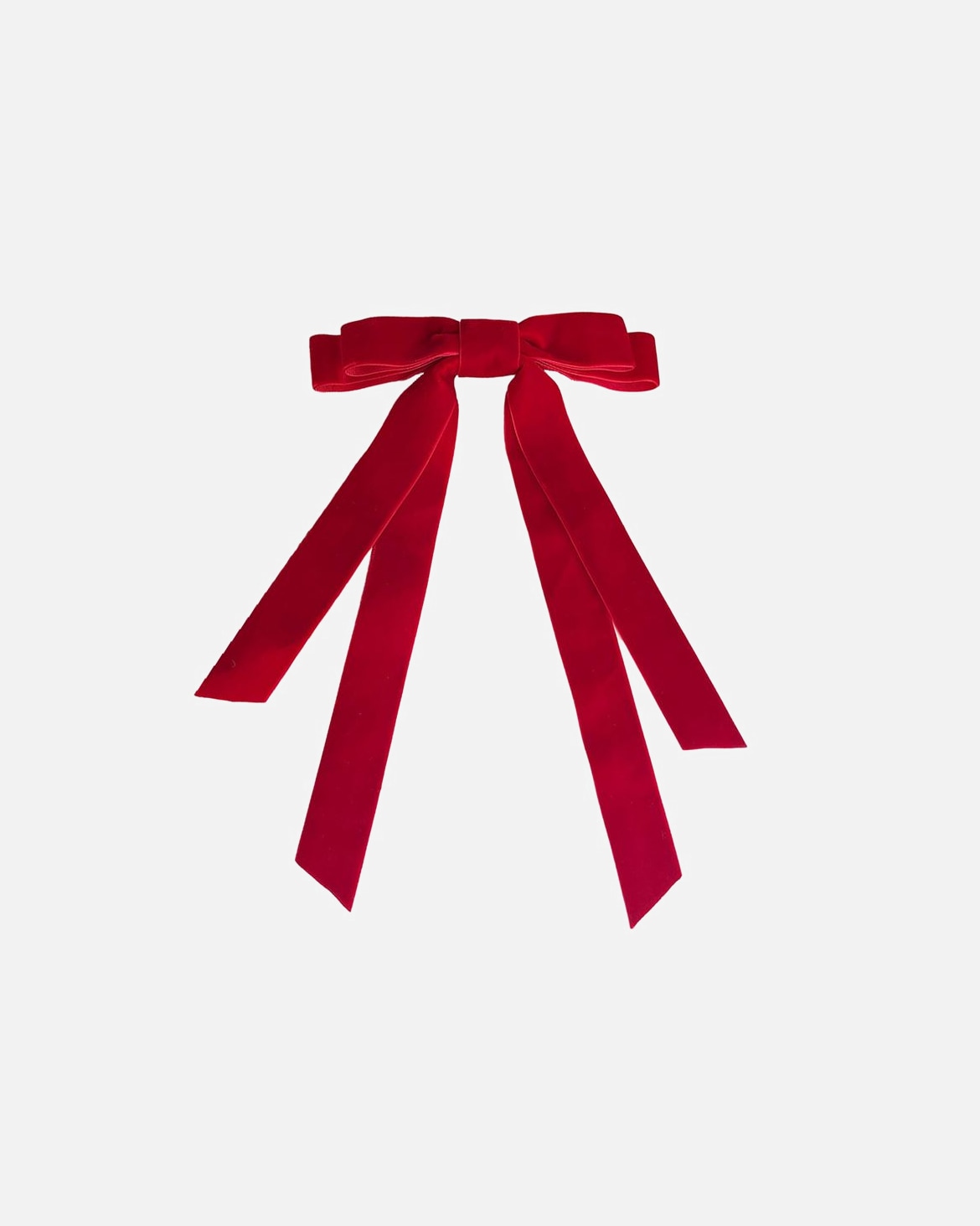 Haarspeld voor SOHODefault Brand LineVania Fluwelen Strik HaarspeldRood