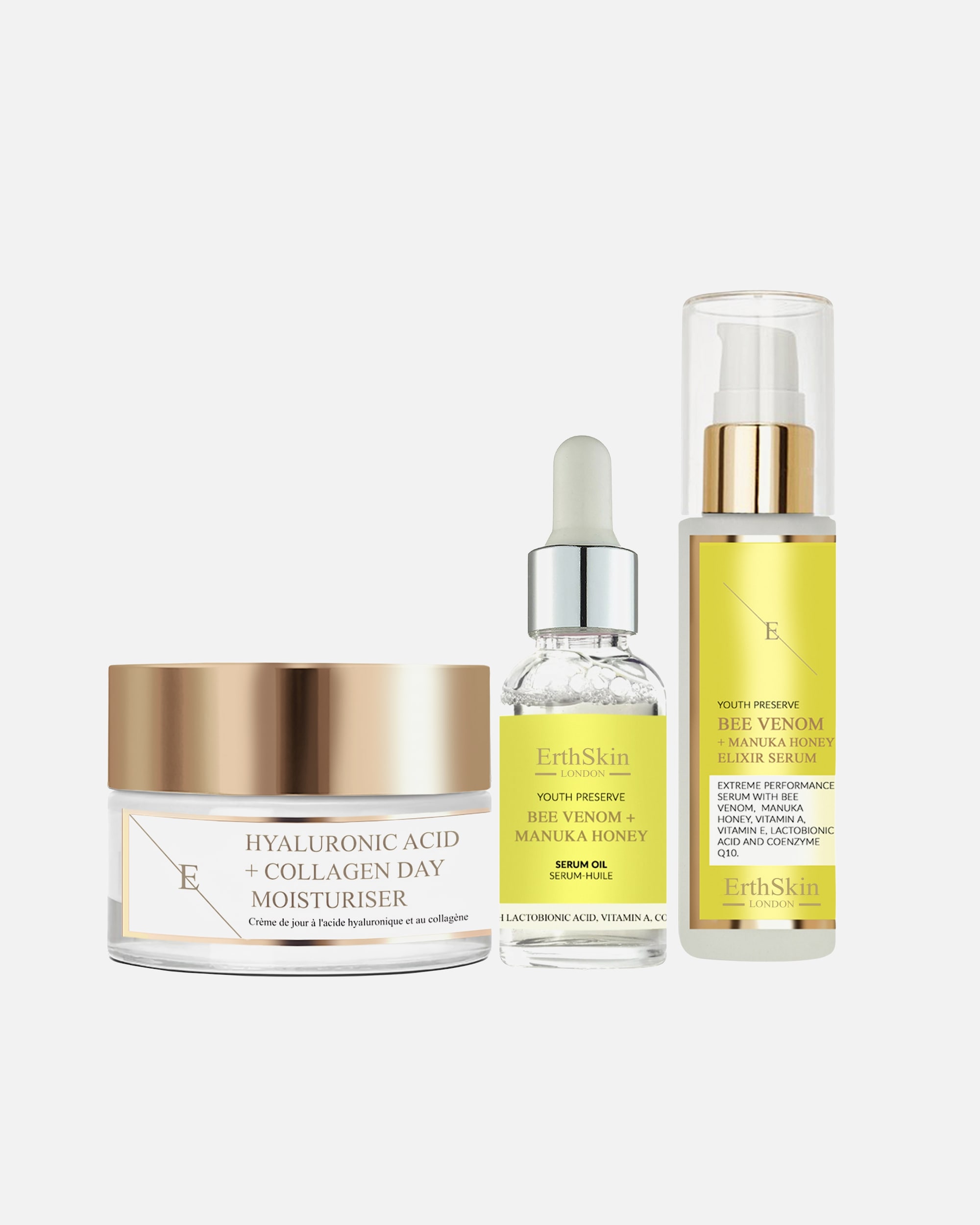 Coffret soin visage pour FemmeErthSkin LondonCoffret Trio Bee Ray1 pièce