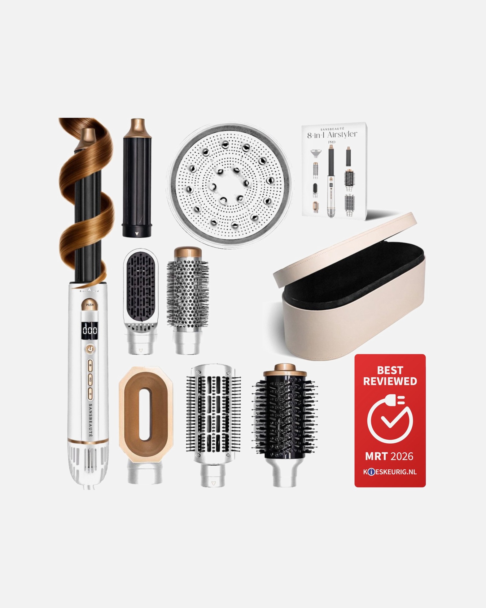 Kit coiffant pour UnisexeSansbeauteDefault Brand Line8-en-1 Airstyler avec diffuseur et boîte de rangement1 Piece