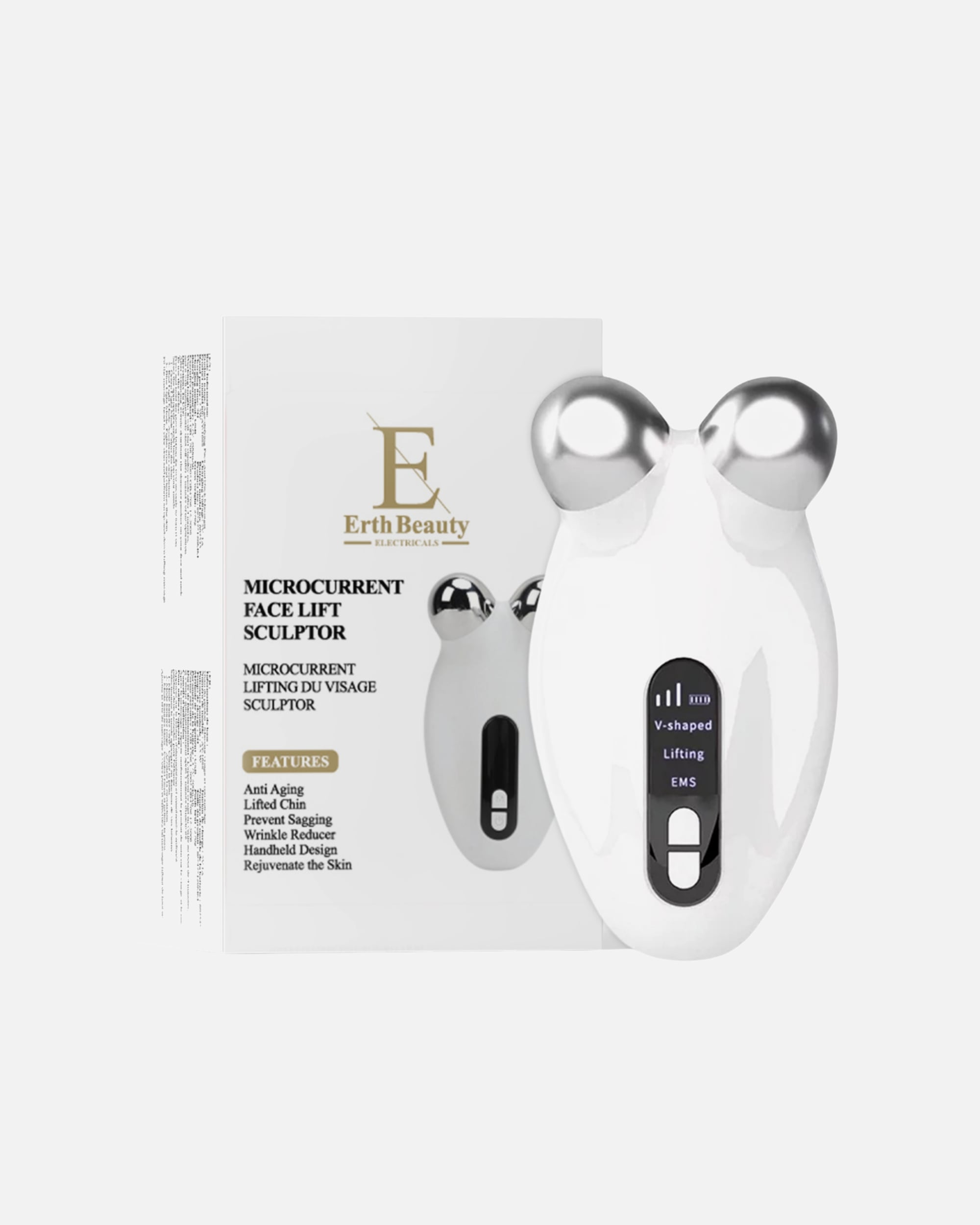 Appareil électrique de massage du visage pour FemmeErthSkin LondonSculpteur de lifting du visage par microcourantschaque