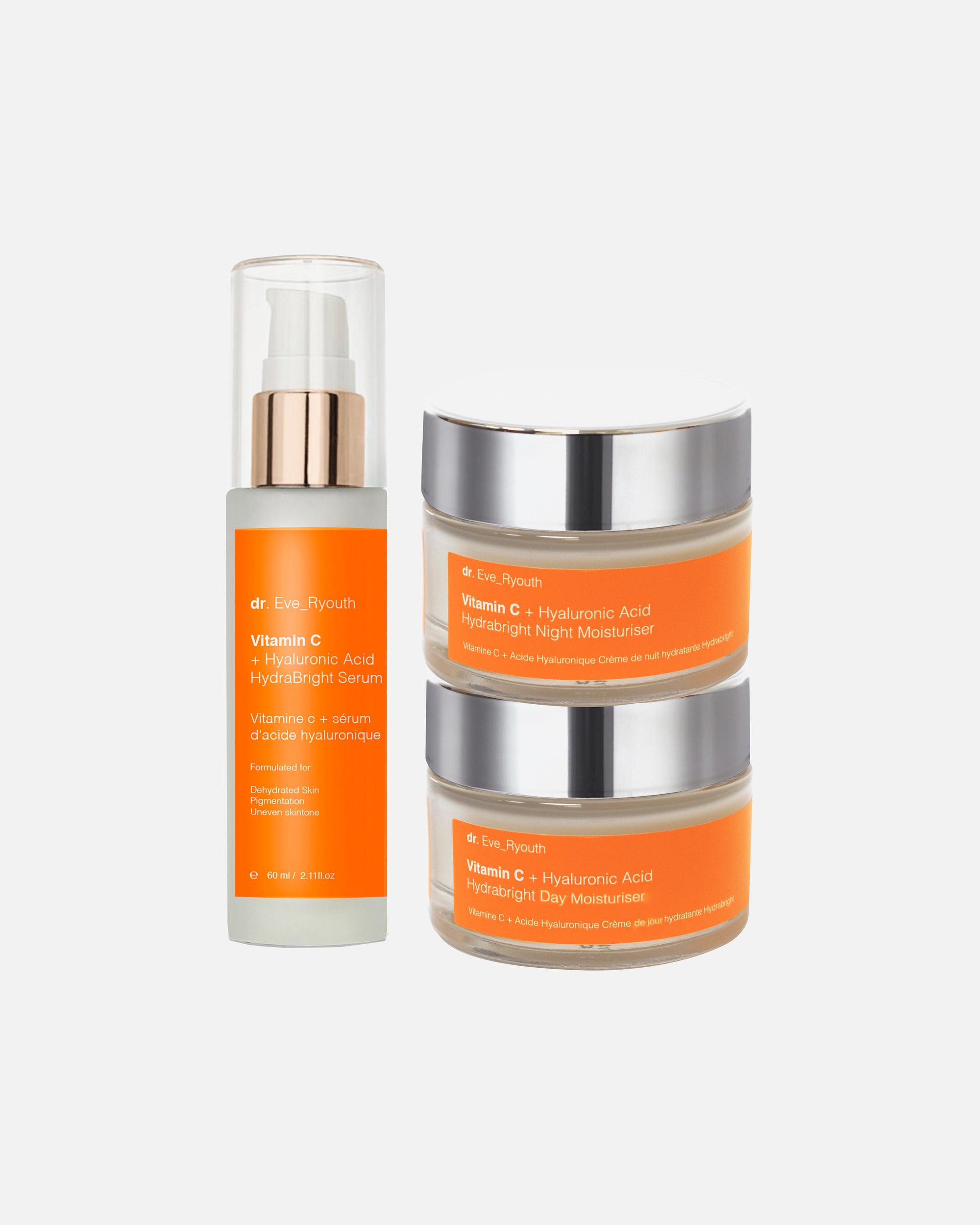 Coffret soin visage pour FemmeDr. Eve_RyouthDuo de sérums Hydrabright1 pièce