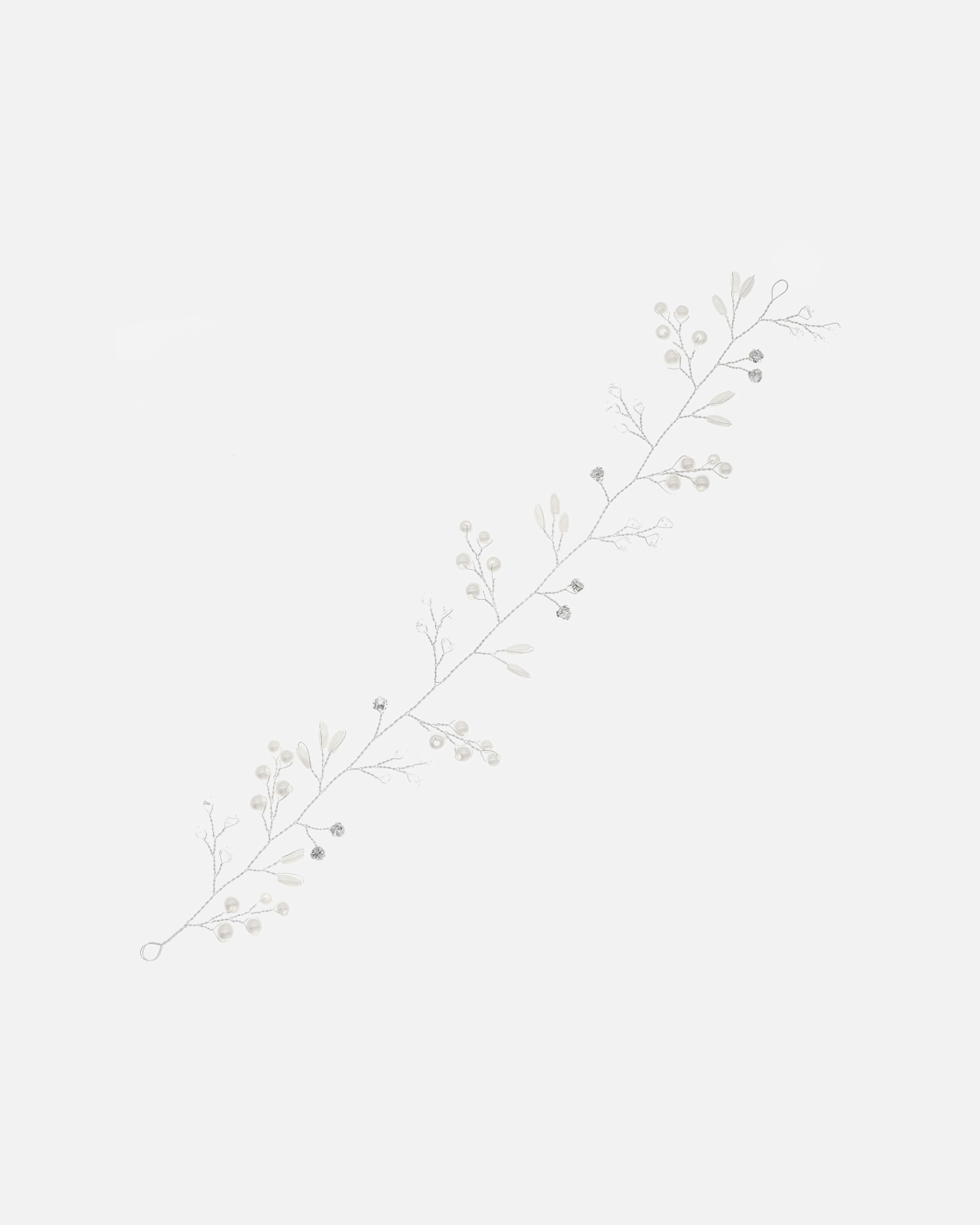 Accessoires pour les cheveux pour UnisexeChris RubinDefault Brand LinePince à cheveux MaeveBlanc/Argent