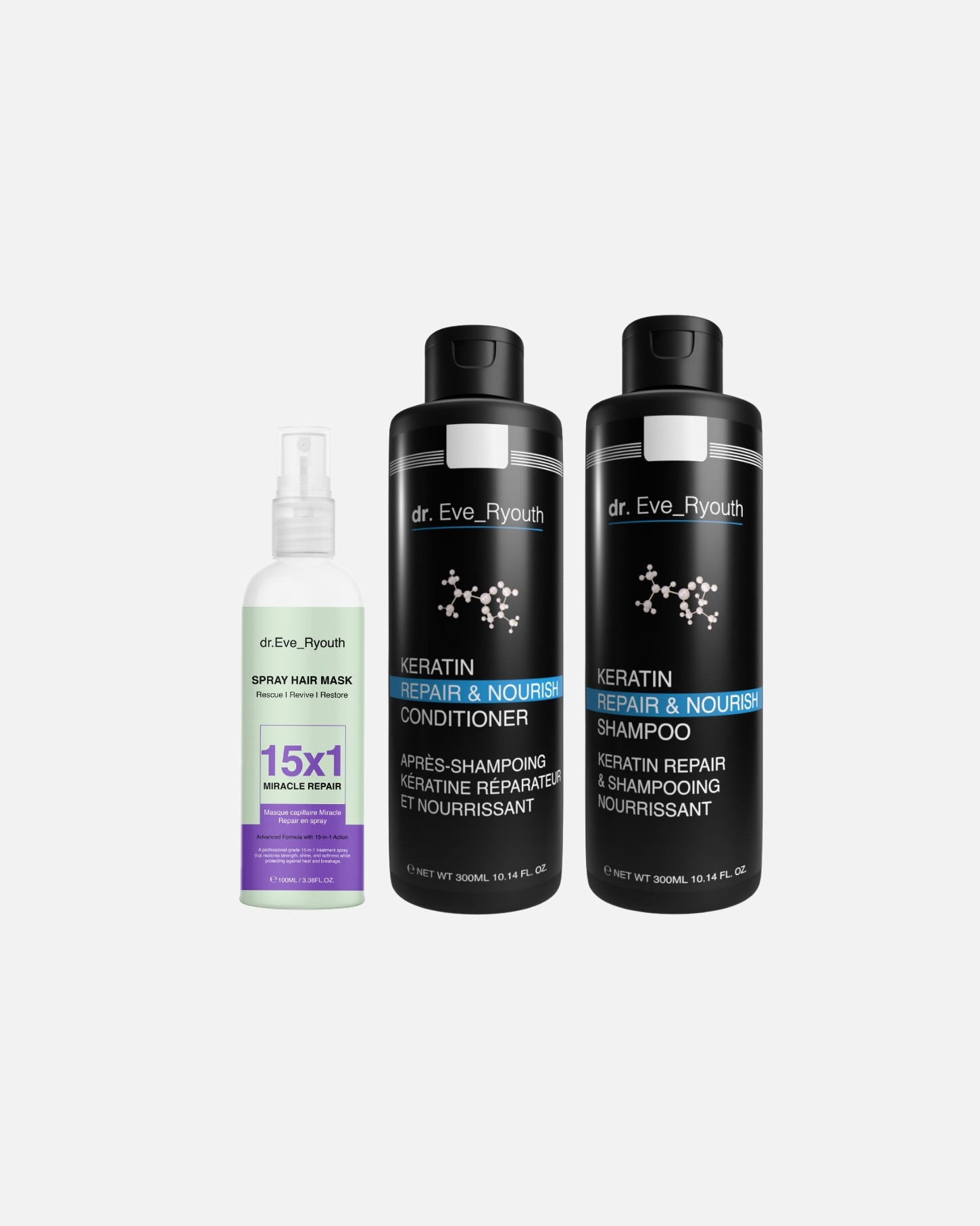 Coffret soin cheveux pour FemmeDr. Eve_RyouthCoffret de soins capillaires à la kératine1 pièce