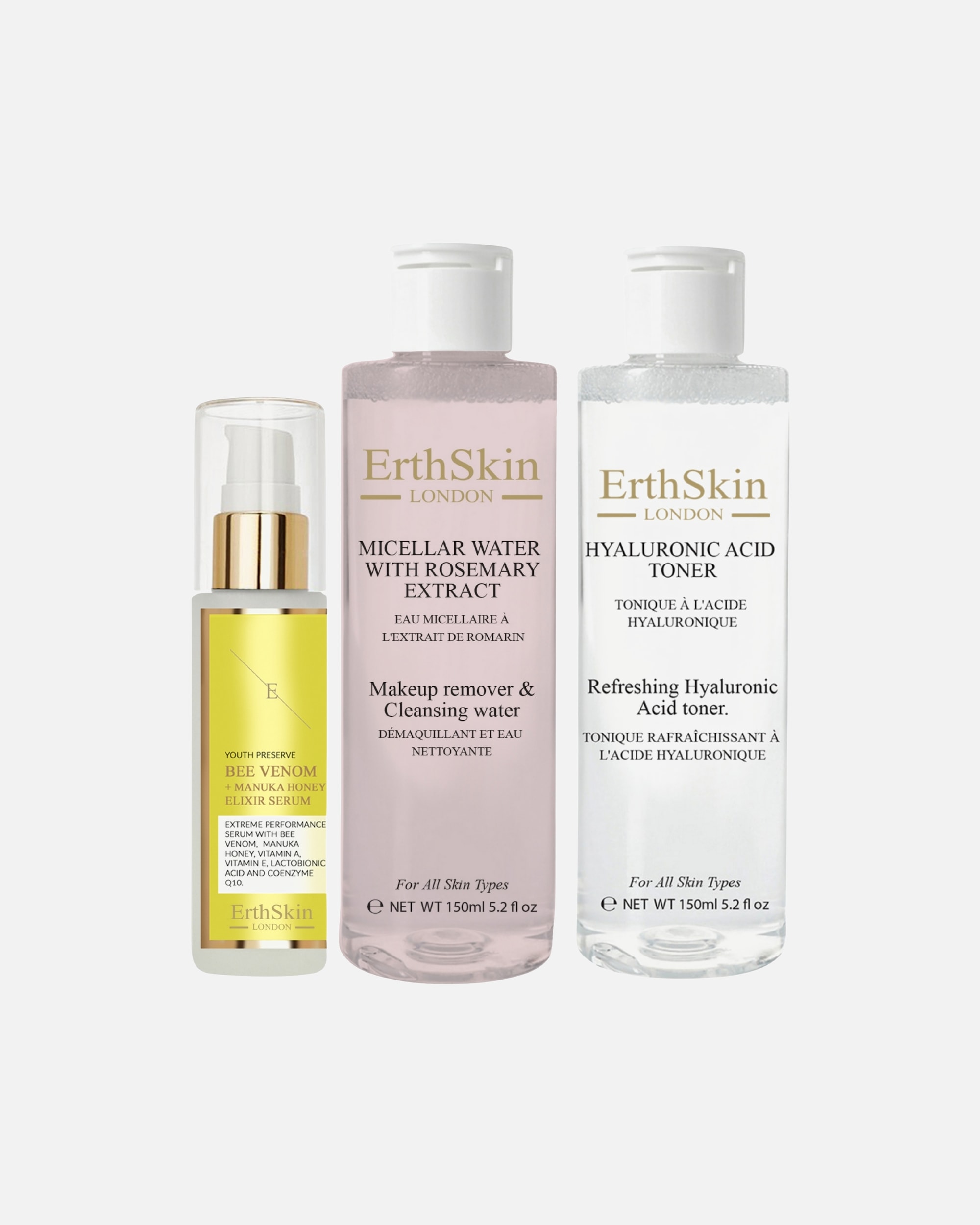 Coffret soin visage pour FemmeErthSkin LondonKit de nettoyage et de brillance des abeilles1 pièce