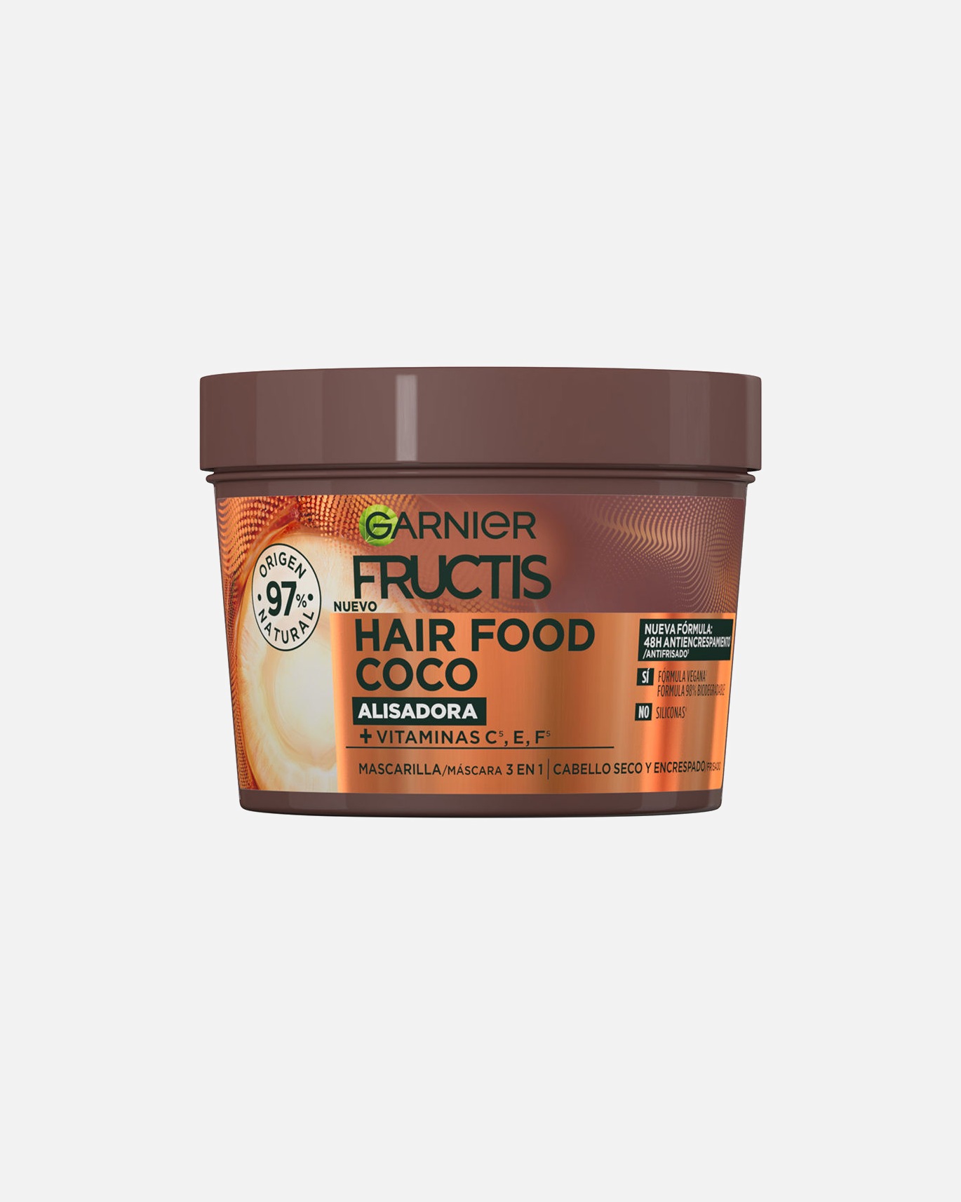 Haarmasker voor GarnierFRUCTIS HAIR FOOD COCO gladmakend masker390 ml