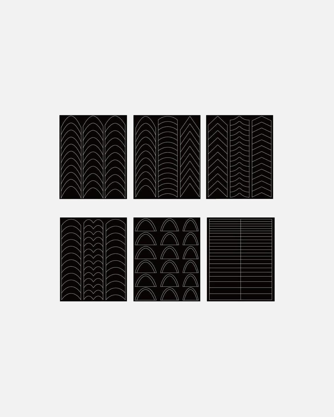 Autocollants pour les ongles pour UnisexeUNIQDefault Brand LineStickers pour onglesManucure Française