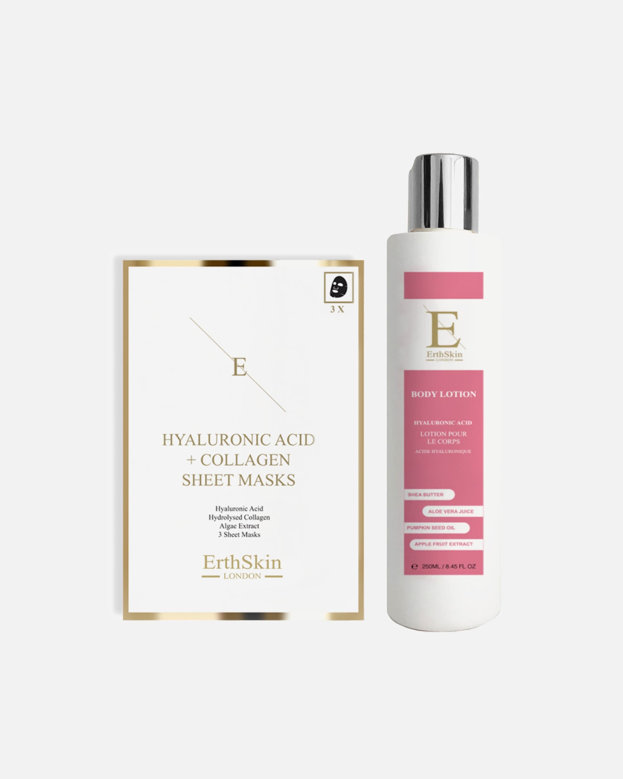 Coffret soin corps pour FemmeErthSkin LondonCoffret hydratant pour le corps et masque1 pièce