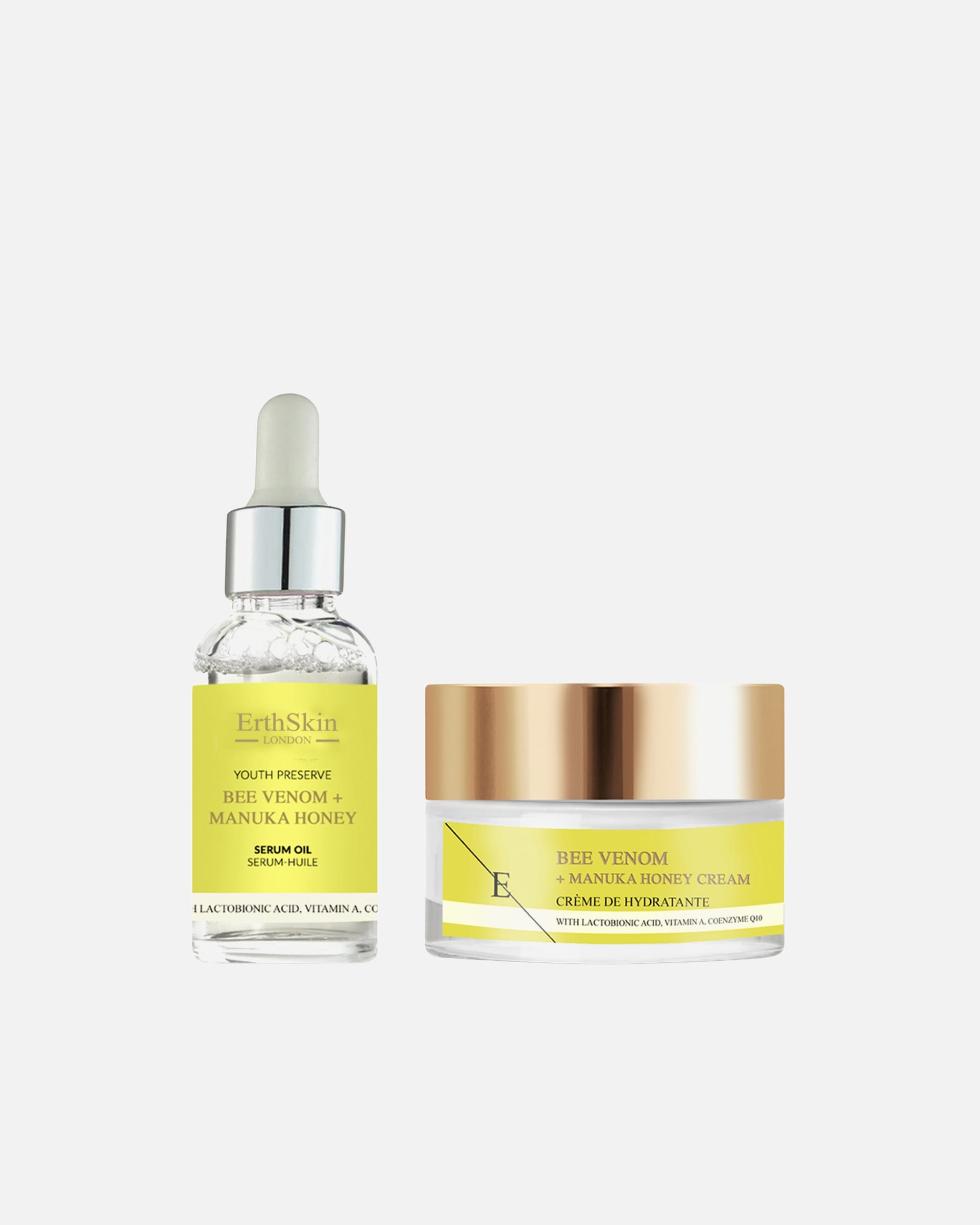 Soin anti-âge pour FemmeErthSkin LondonDuo d'huiles de raie-abeille1 pièce