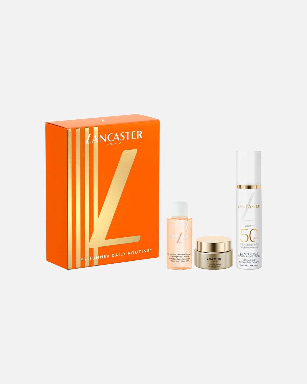 Coffret soin visage pour UnisexeLancasterÉtui pour crème illuminatrice SUN PERFECT SPF501 Pce