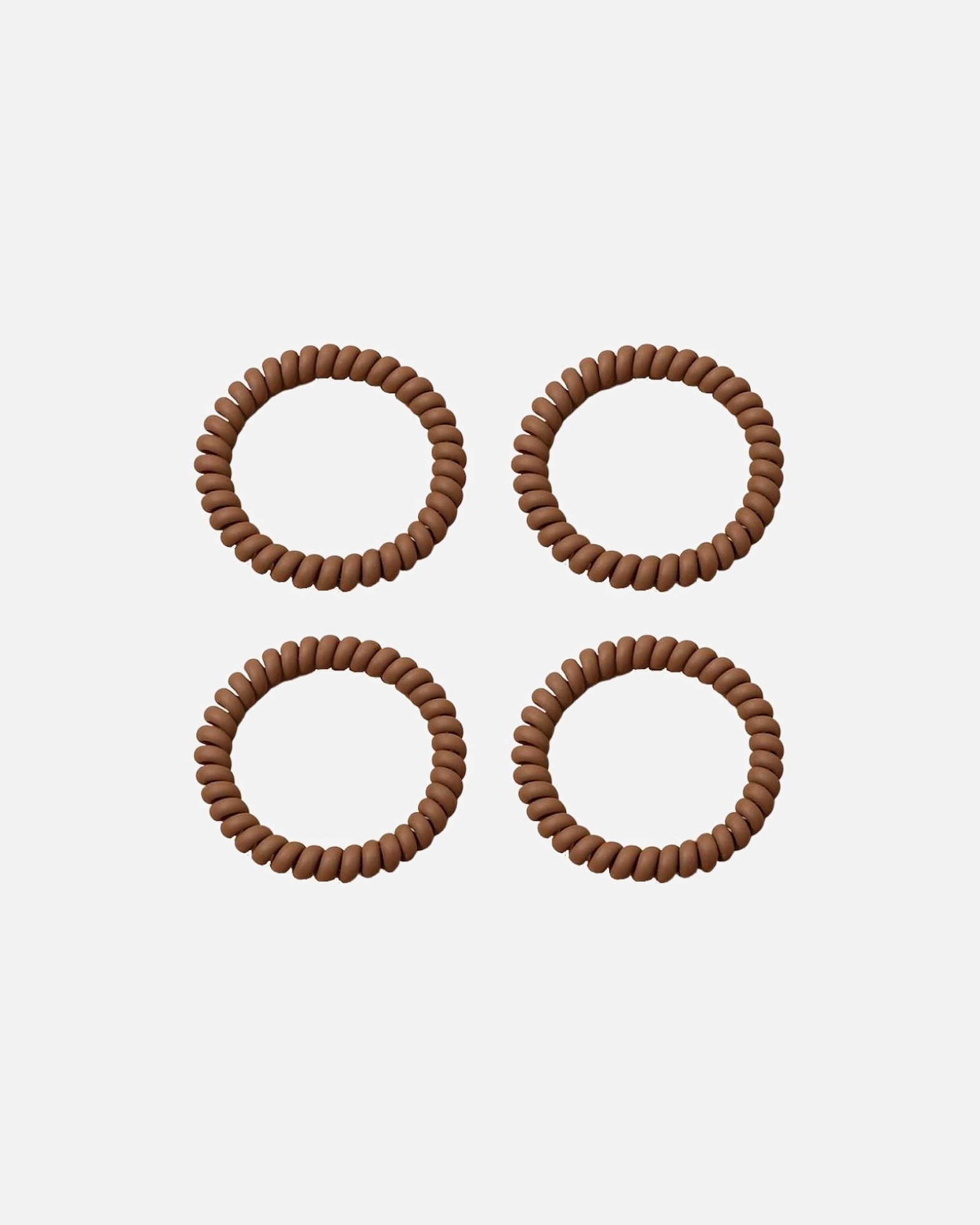 élastique pour FemmeSOHODefault Brand LineÉlastiques à cheveux Wave SpiralMarron