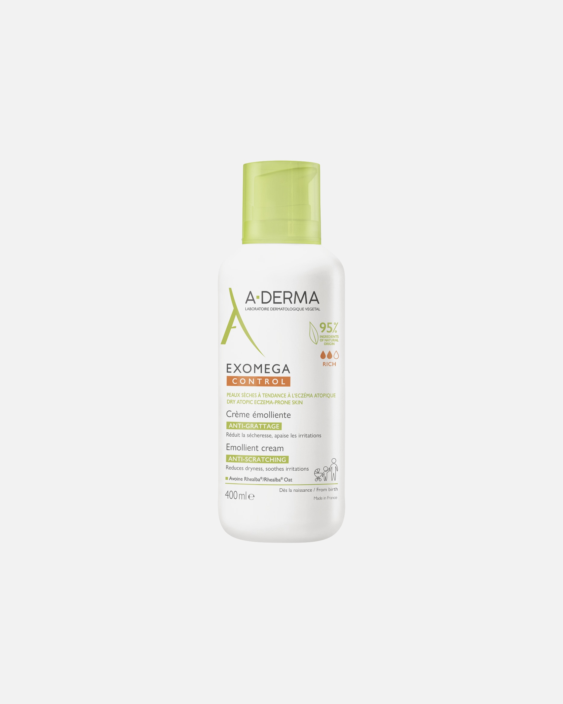 Bodycrème voor UnisexA-DERMAExomegaControl Emollient Cream400 ml