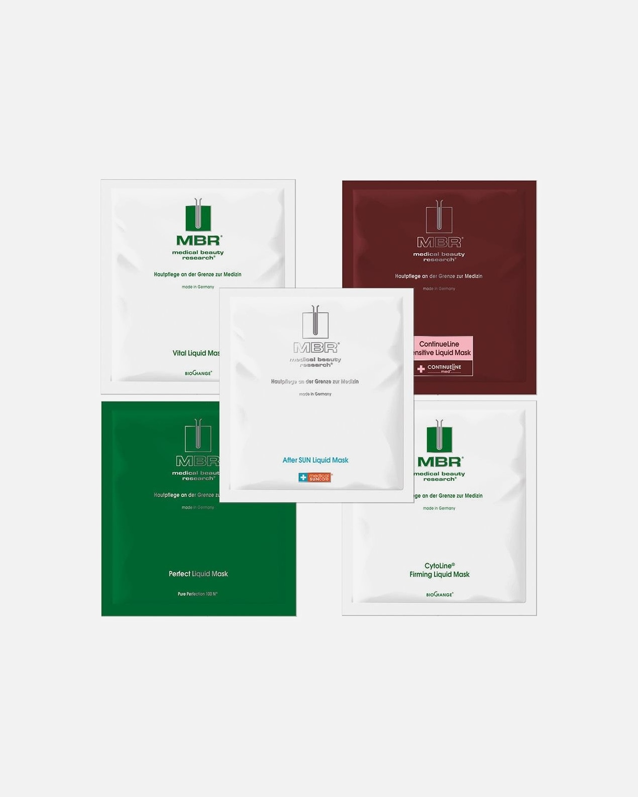 Masque hydratant pour UnisexeMBR Medical Beauty ResearchEnsemble de départ de masque liquide1 pièce