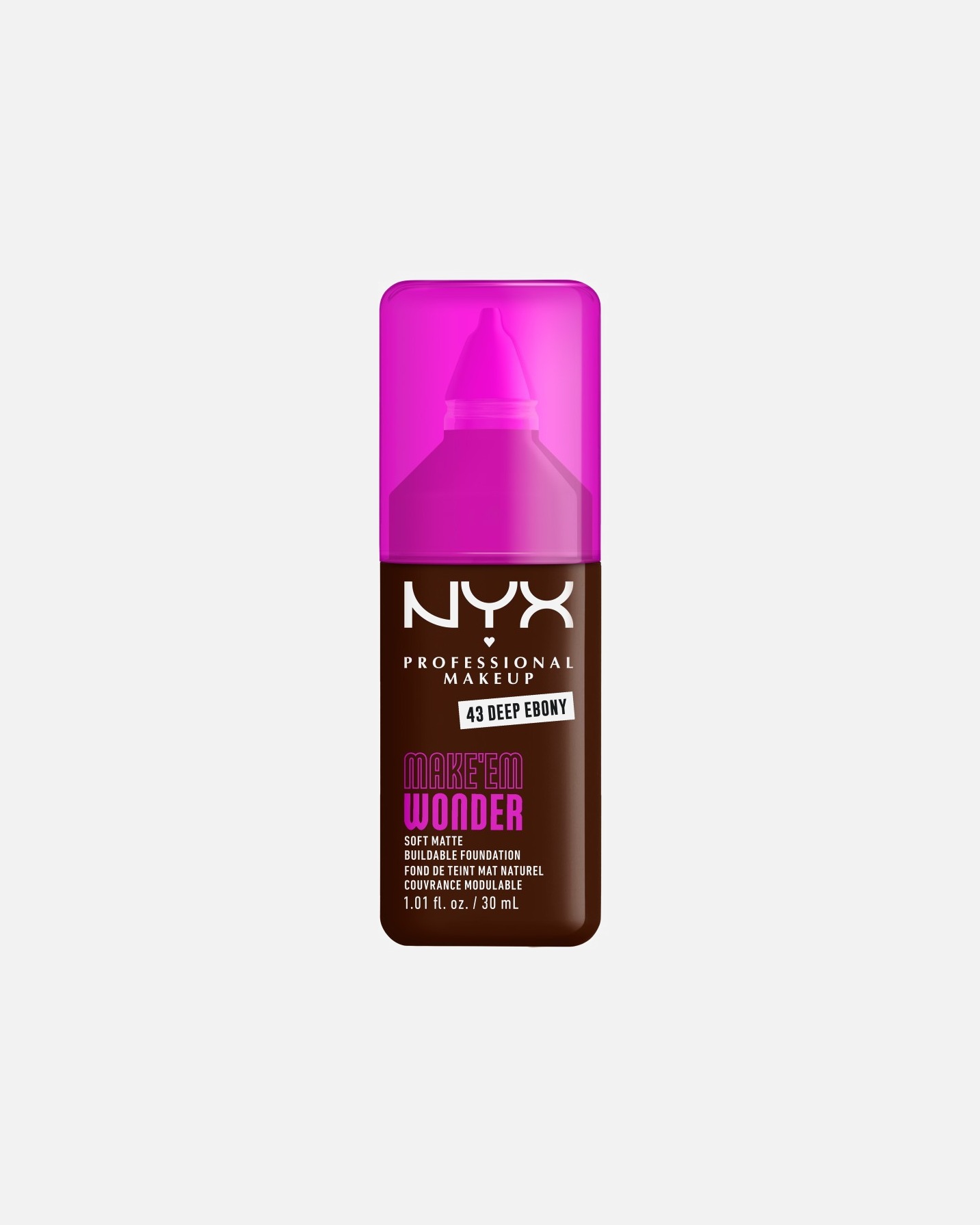 Foundation voor NYX Professional MakeupMake 'EM Wonder43 - DEEP EBONY