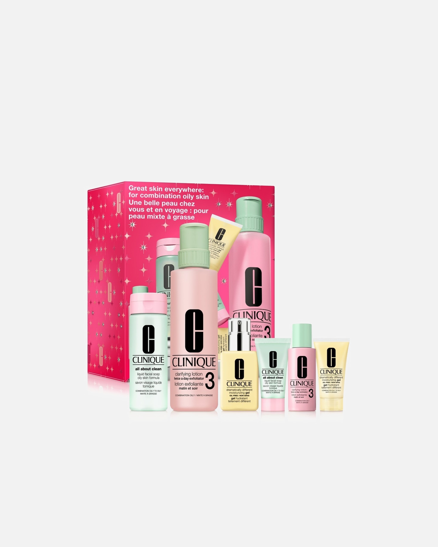 Gezichtsverzorgingsset voor UnisexCliniqueGreat Skin Everywhere: For Combination Oily Skin1 stuk