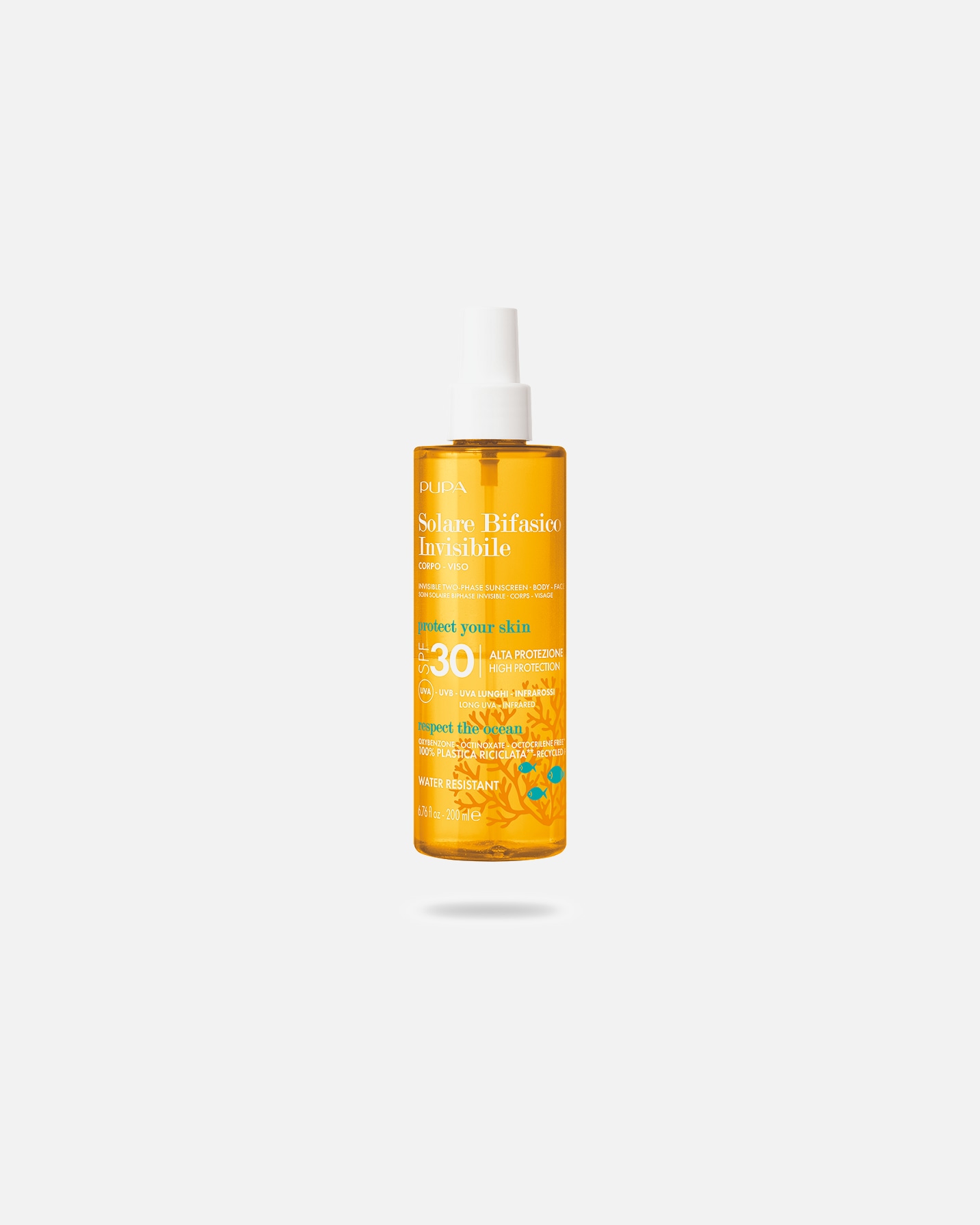 Crème solaire pour UnisexePUPA MilanoSolare Bifasico Invisible Spray SPF30Solare Bifasico Invisible Spray SPF30