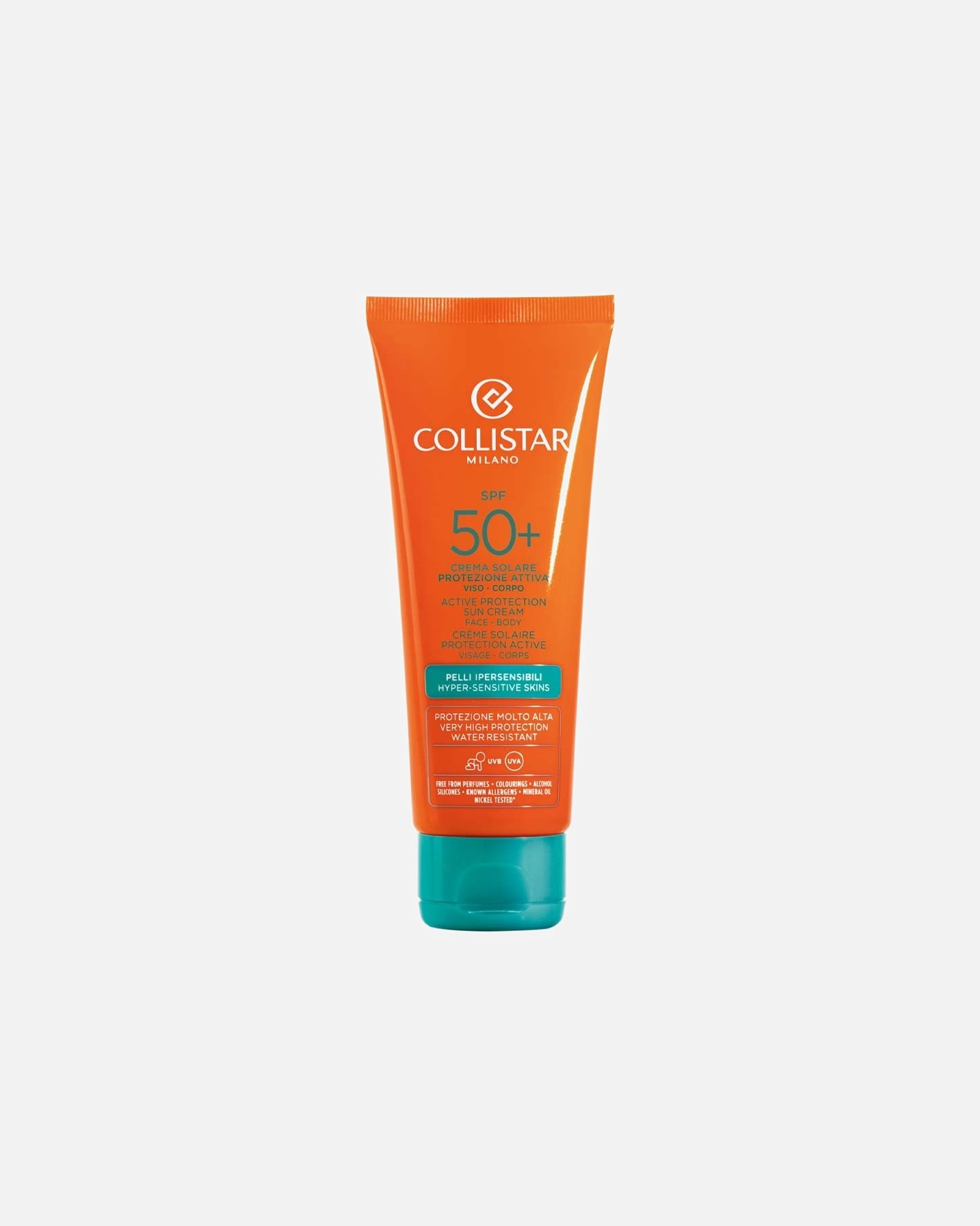 Zonnecrème voor UnisexCollistarSun CareActive Protection Sun Cream Face-Body SPF 50+100 ml
