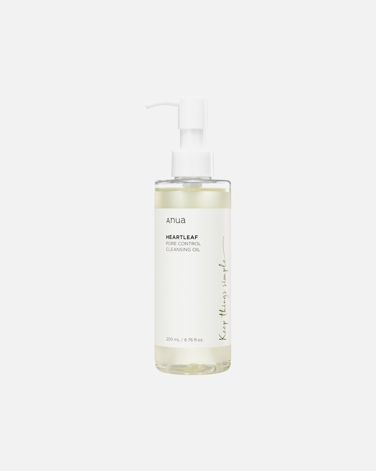 Huile nettoyante visage pour UnisexeAnuaHeartleaf Pore Control Cleansing Oil200 ml