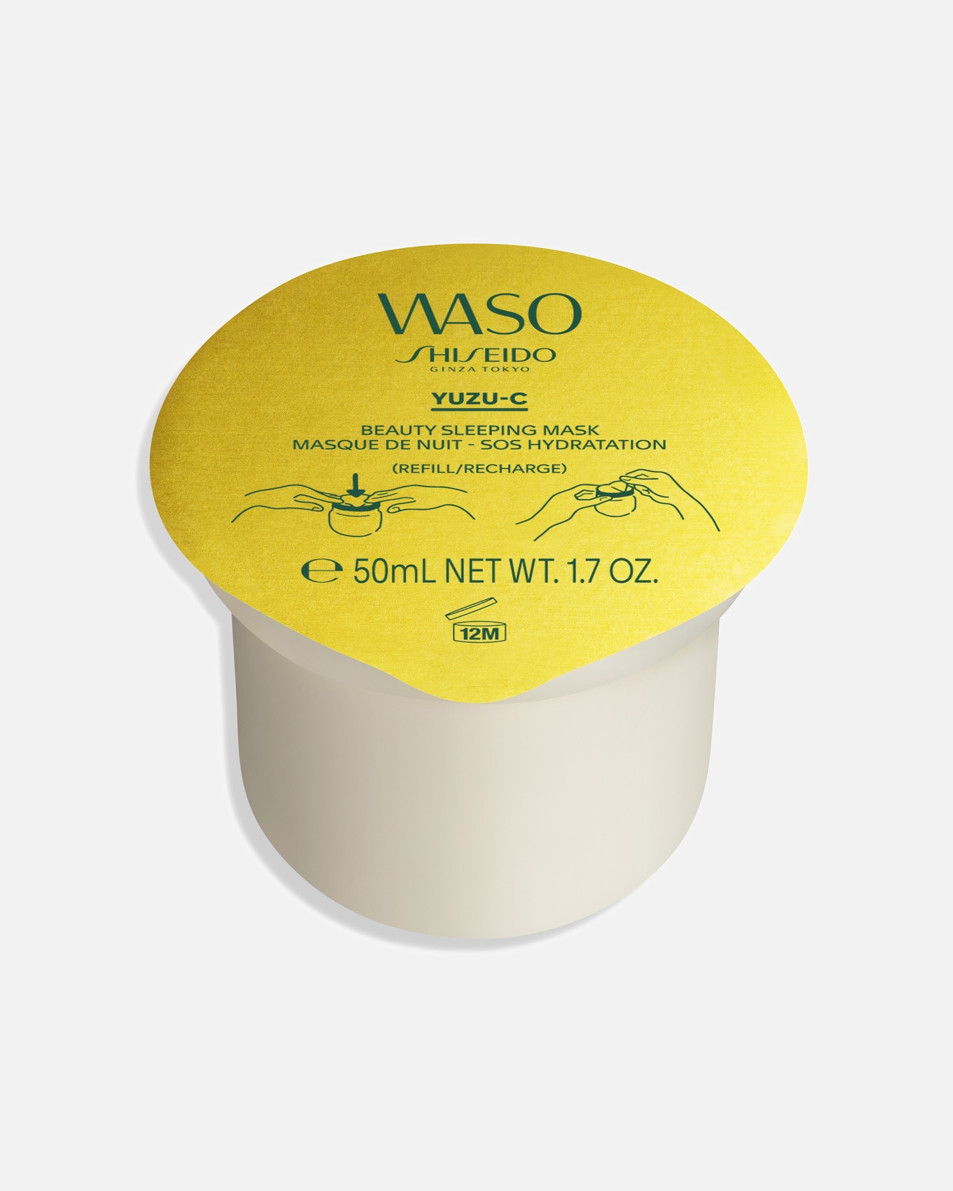 Masque hydratant pour FemmeShiseidoWasoYuzu-C Masque De Nuit - Sos Hydratation50 ml - Recharge