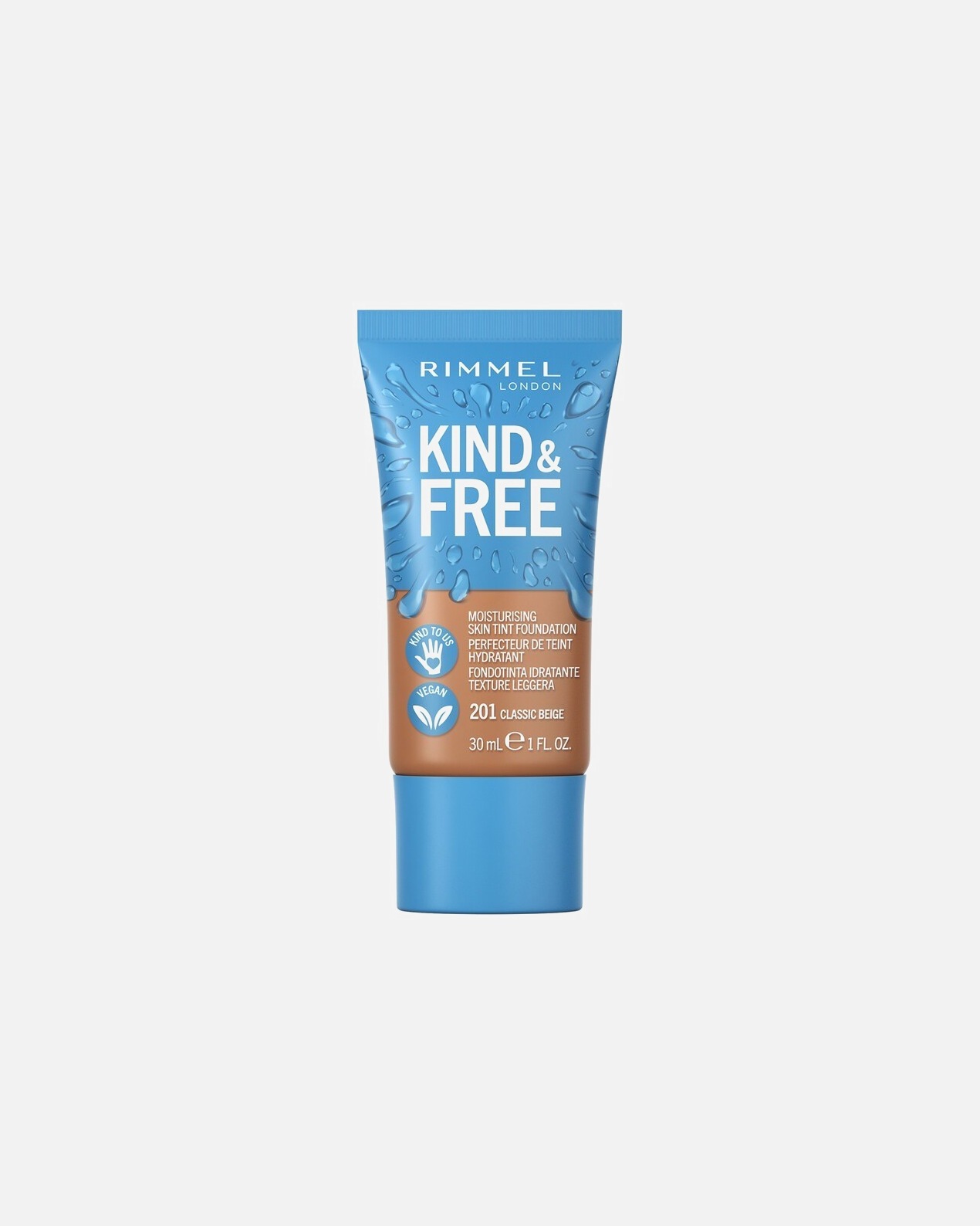 Foundation voor UnisexRimmel LondonVegan Foundation201 - Classic Beige