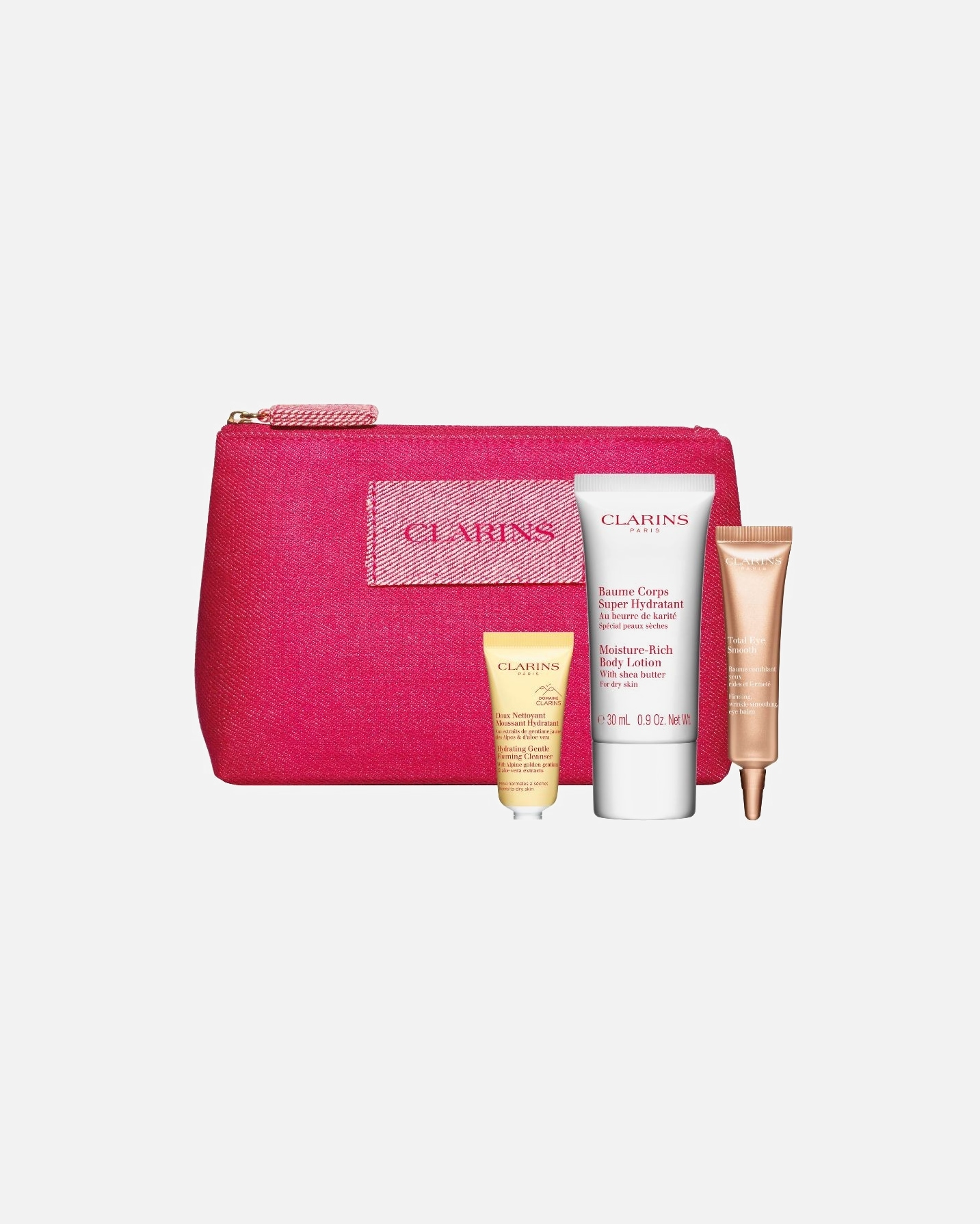 Clarins Beauty Purse avec des miniatures de luxe
