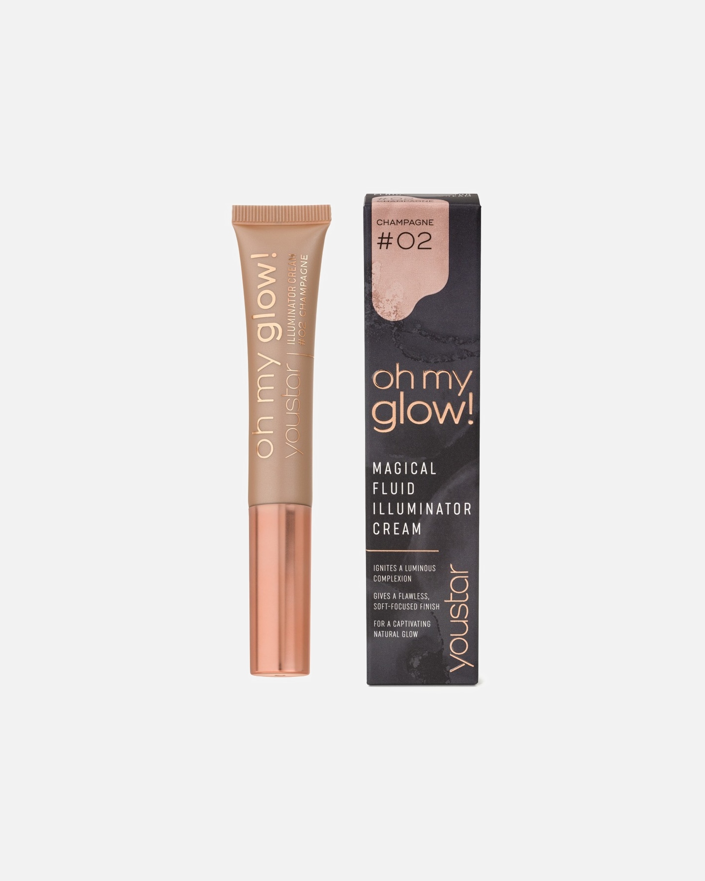 Embellisseur de teint pour FemmeyoustarOH MY GLOW! Illuminator Cream02 Champagne